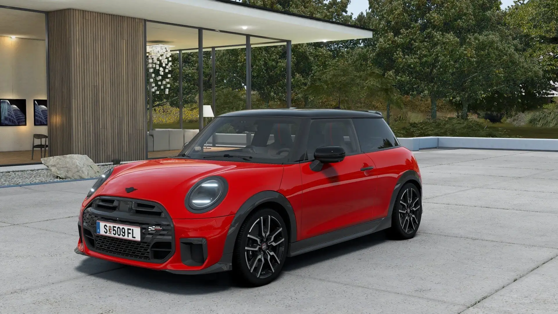 MINI Cooper S John Cooper Works Trim / Paket XL Piros - 1