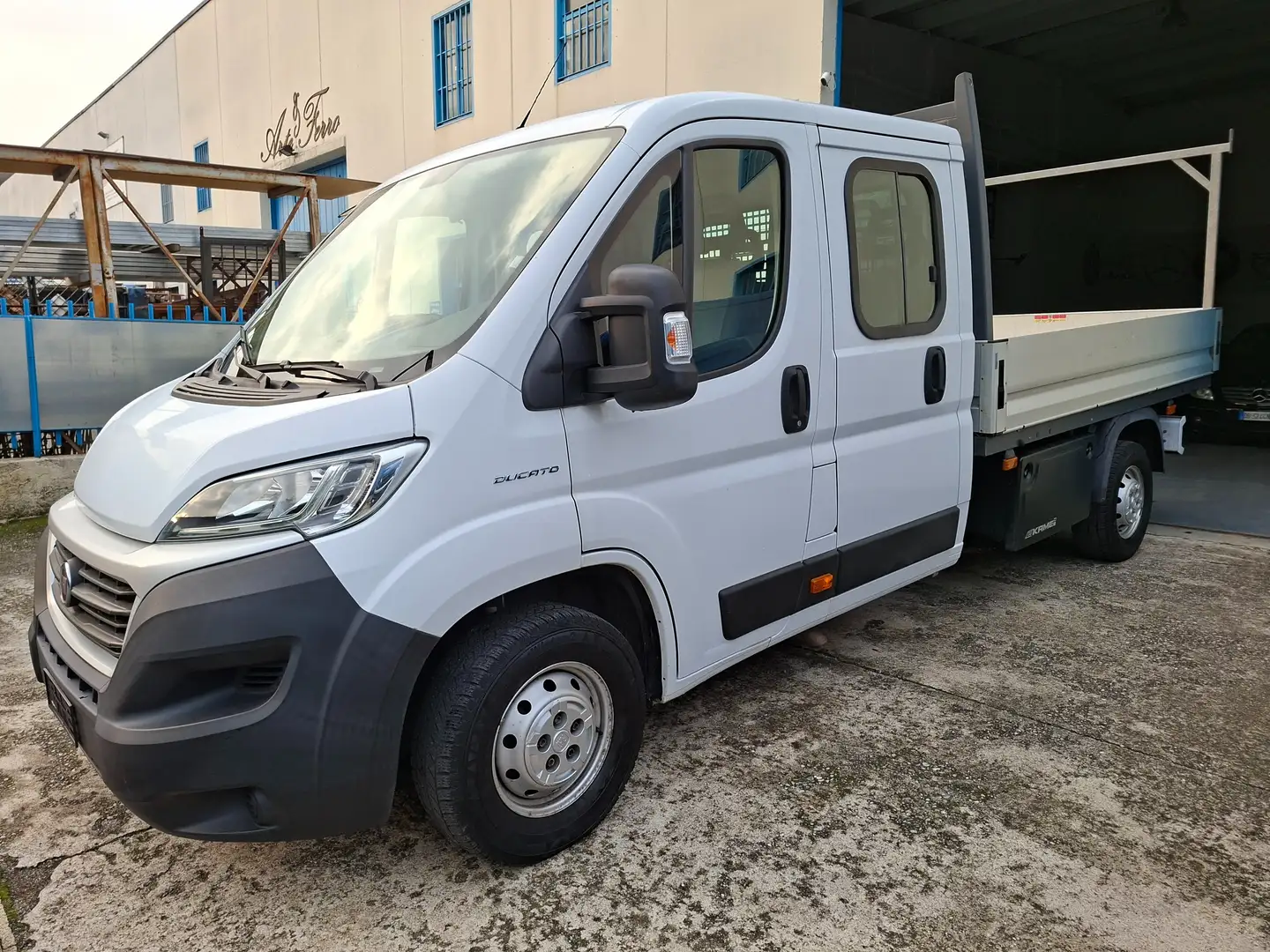 Fiat Ducato 2.3Doppia cab- 7 posti-cassone fisso- + iva Blanco - 1
