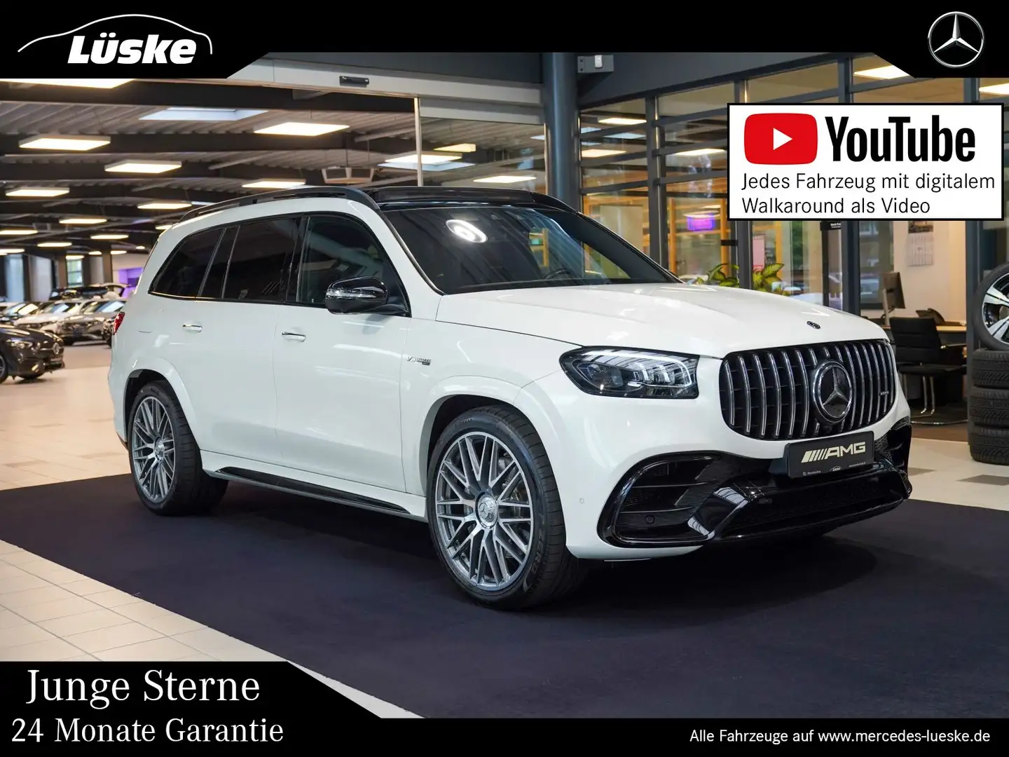 Mercedes-Benz GLS 63 AMG GLS 63 AMG 4M+ Exklusiv Night Pano AHK Head-up Weiß - 1