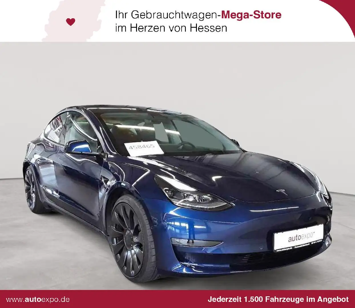 Tesla Model 3 Langstreckenbatt. Allradantrieb Dual Motor Blau - 1