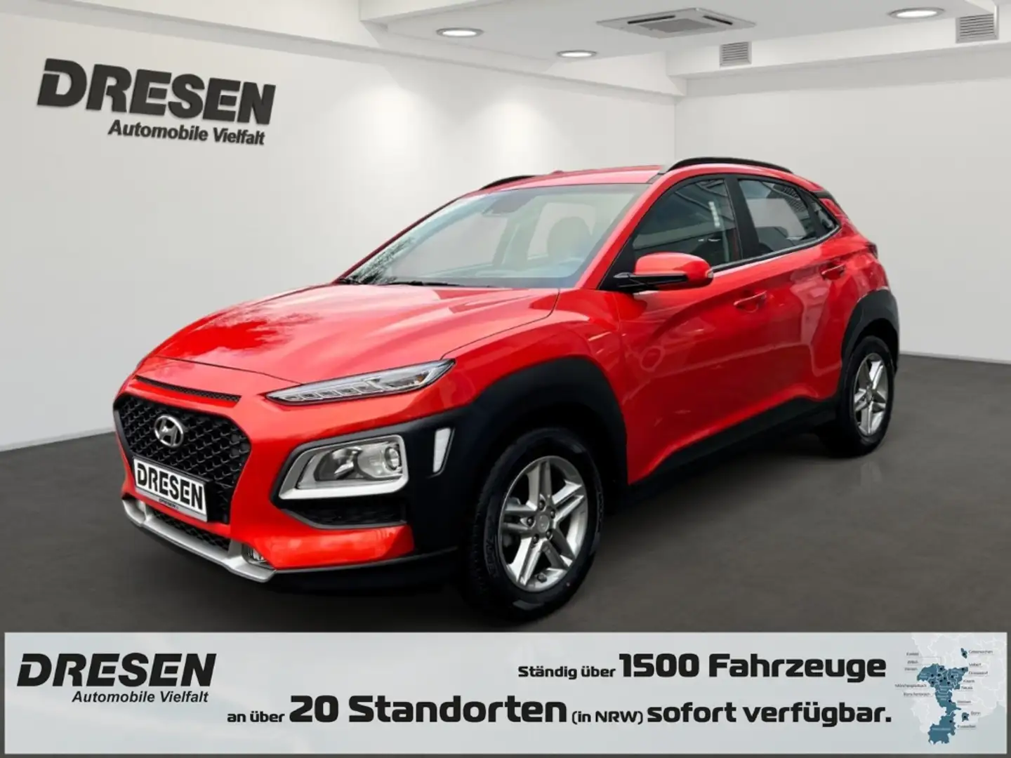 Hyundai KONA 1.0 TGDI Advantage PDC*SHZ*LenkradHZG*8Fach bereif Rot - 1