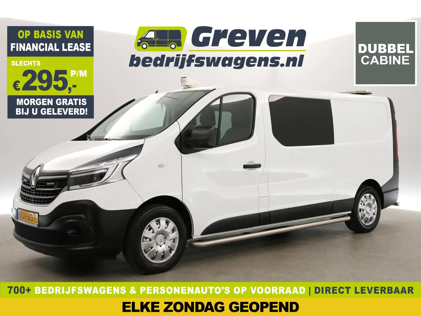 Renault Trafic 2.0 dCi 120 T29 L2H1 Dubbele Cabine Airco Cruise N Wit - 1