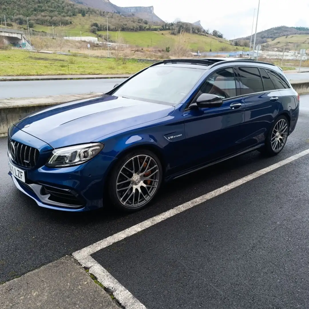 Mercedes-Benz C 63 AMG Estate S Speedshift MCT 9G Bleu - 1