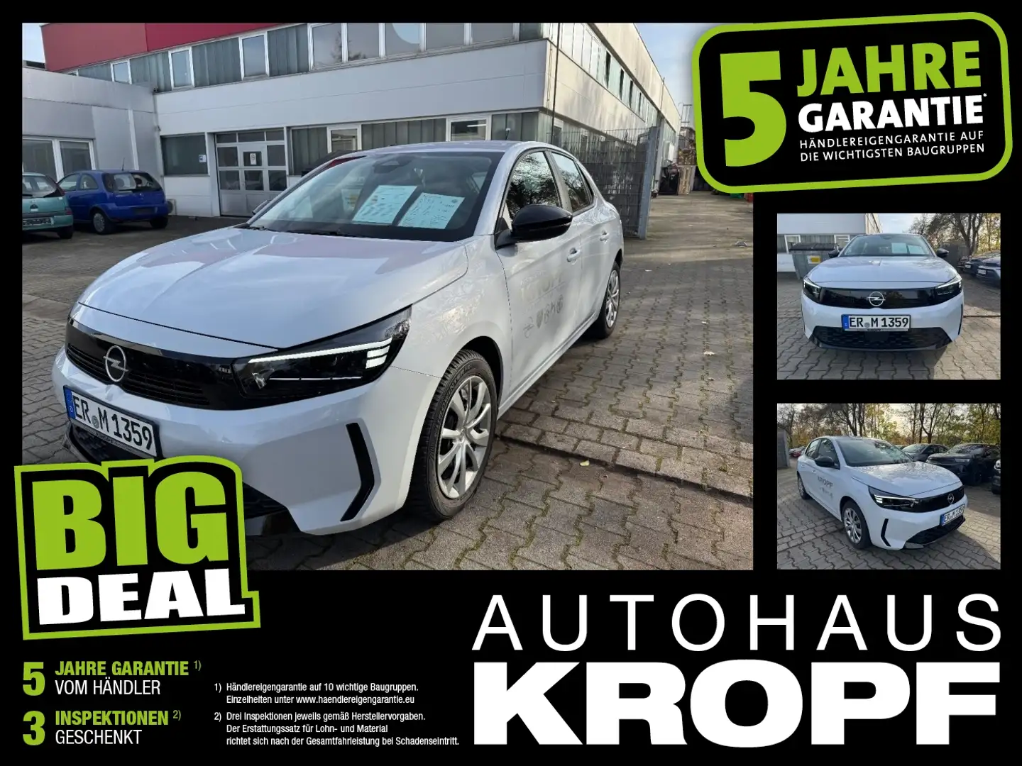 Opel Corsa F 1.2 Turbo Edition LED+Klima+Tempomat Weiß - 1