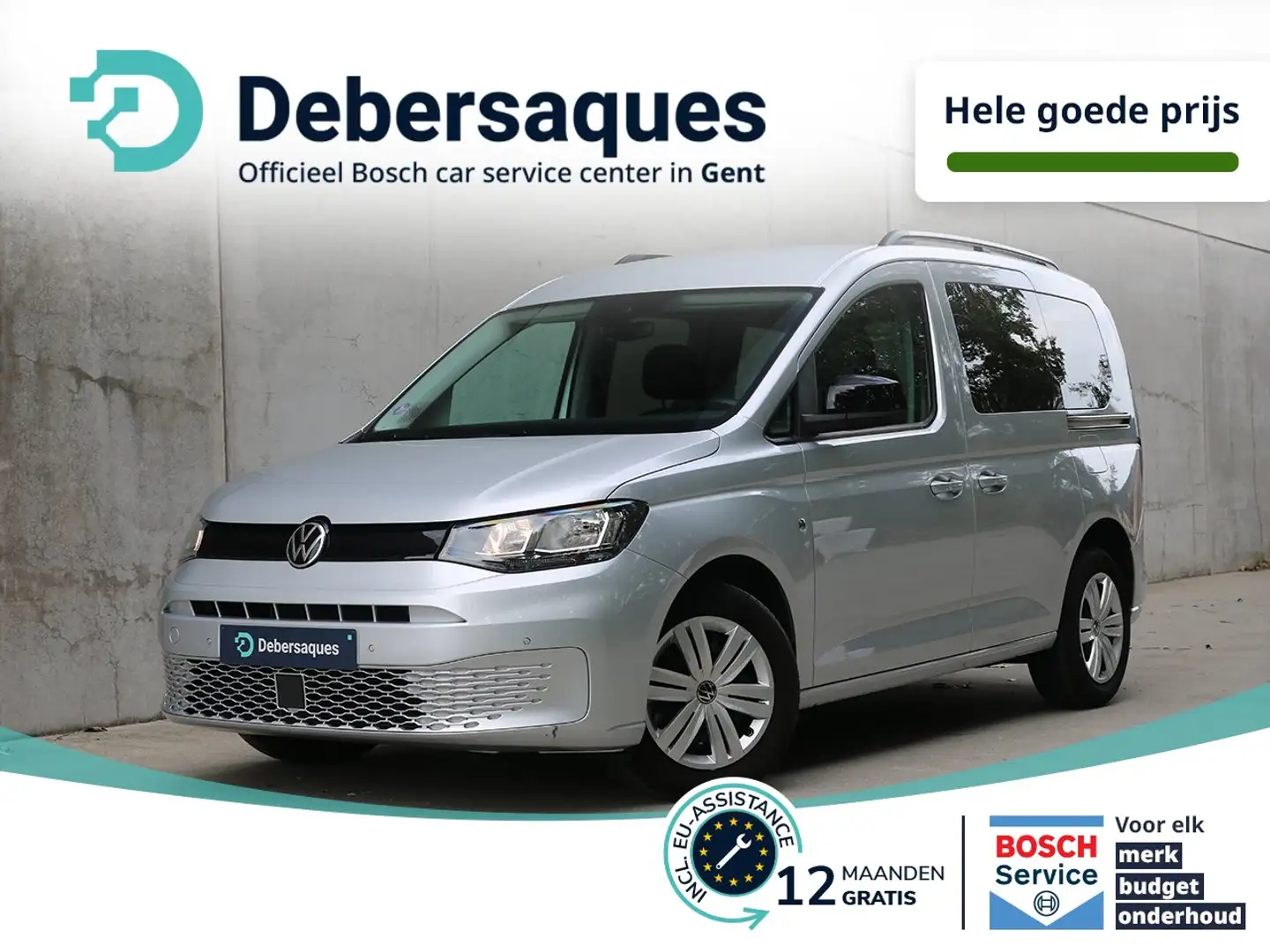 Volkswagen Caddy 1.5 TSI PSENS APP TREKHAAK Argent - 1