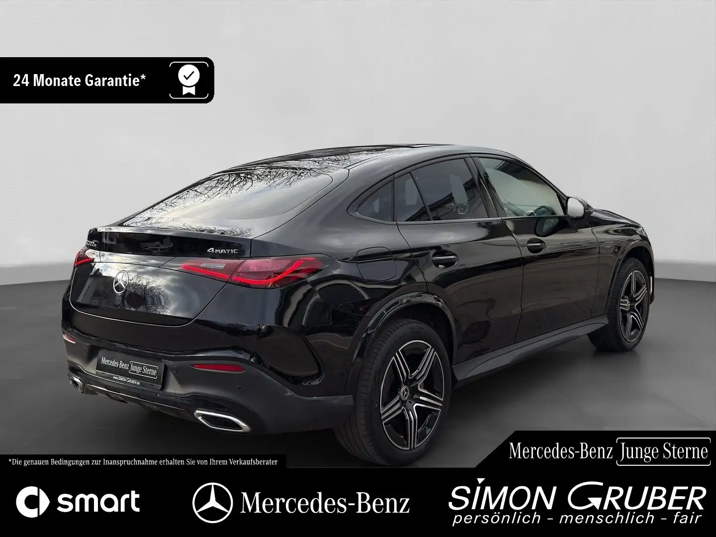 Mercedes-Benz GLC 300 e 4M Coupe AMG Pano Distronic 360 AHK Schwarz - 2