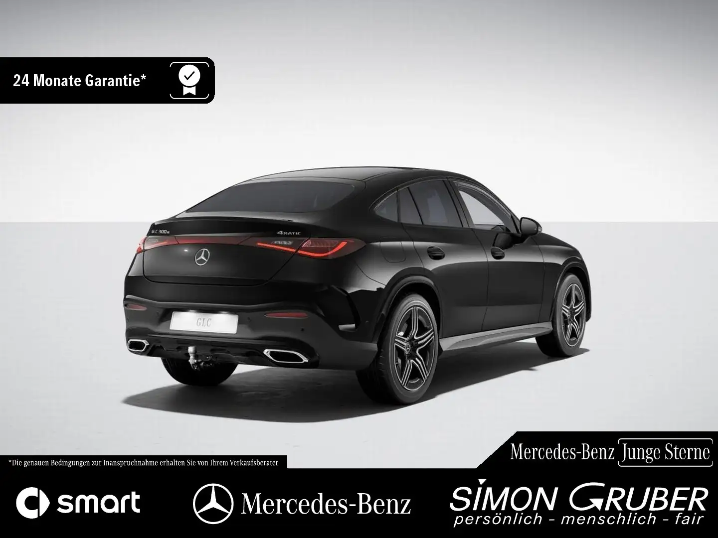 Mercedes-Benz GLC 300 e 4M Coupe AMG Pano Distronic 360 AHK Schwarz - 2