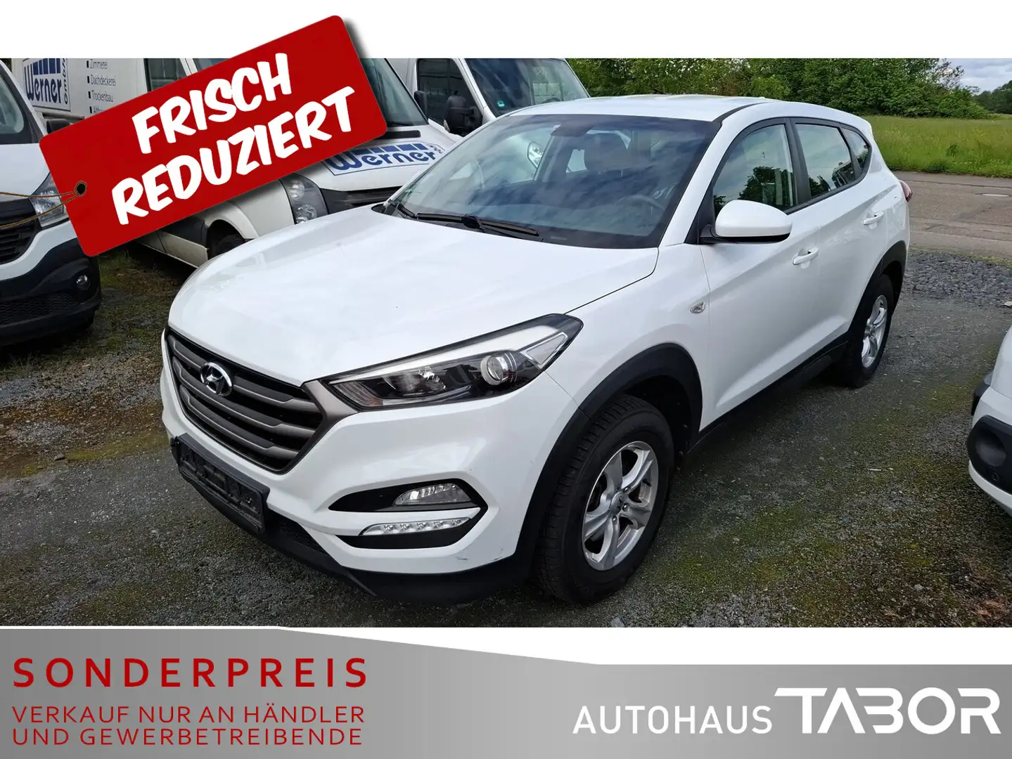 Hyundai TUCSON 1.6 Trend 2WD Nav LM RFK Klimaaut HU03/27 Blanc - 1