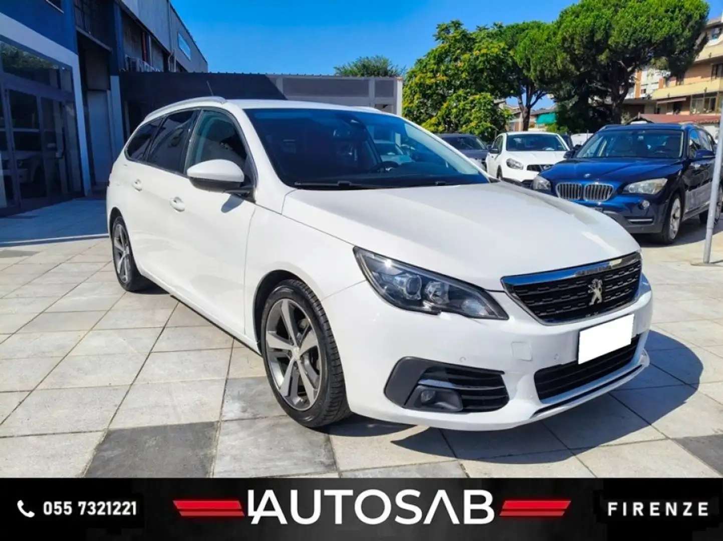 Peugeot 308 BlueHDi 120 S&S EAT6 SW Aziendale Iva Dedudicibile Bianco - 1