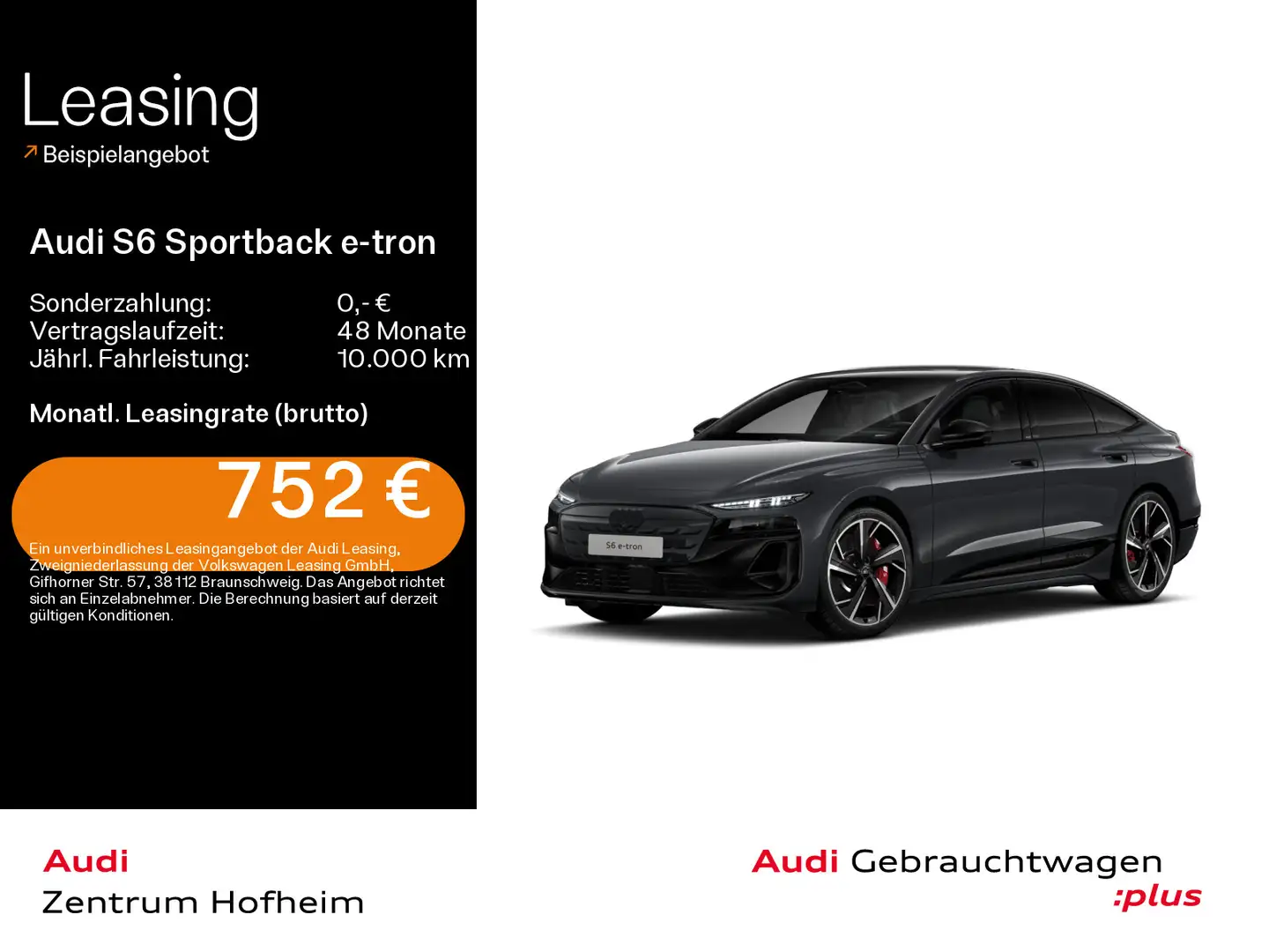 Audi S6 e-tron *Air*B&O*AR-HUD*Pano*LED*Virt Grau - 1