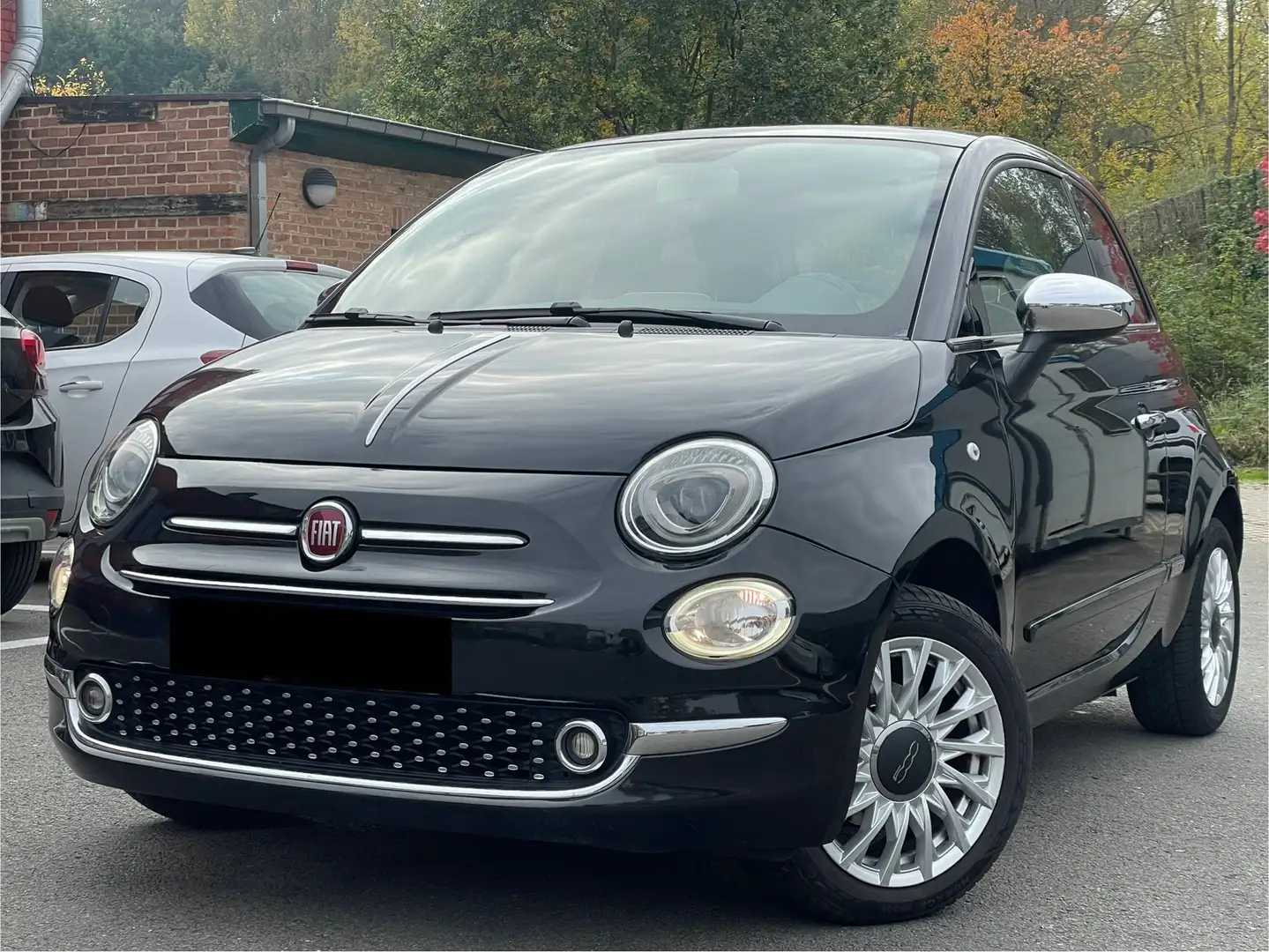 Fiat 500 1.2i/NAVI/CLIM/KIT MAIN LIBRE/RADAR AR/GARANTIE Noir - 1
