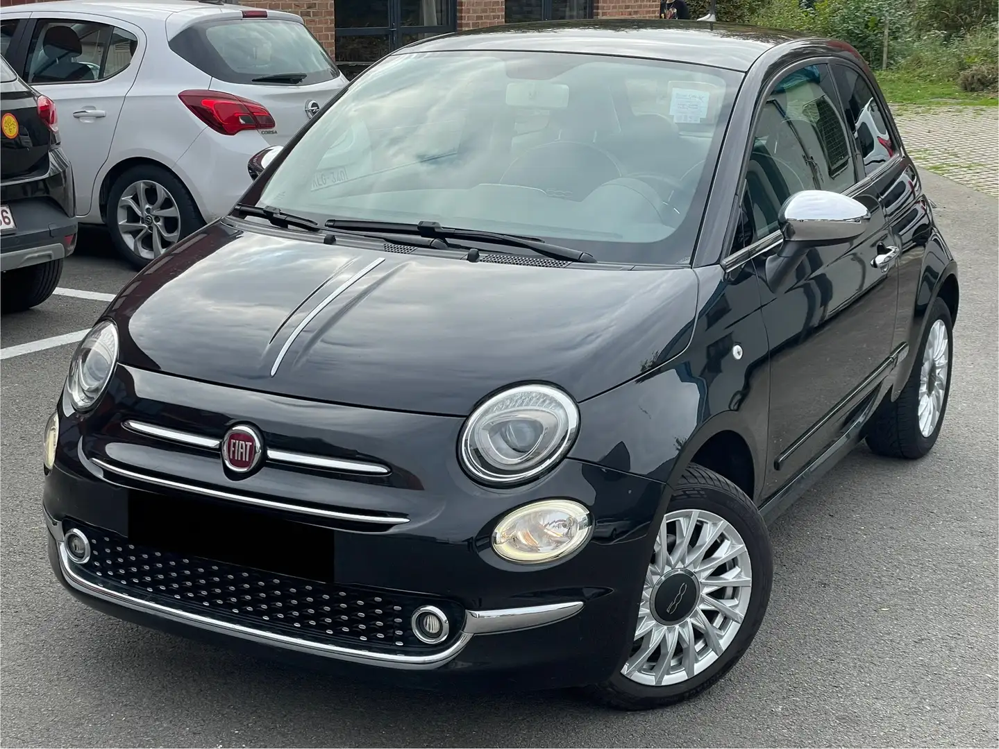 Fiat 500 1.2i/NAVI/CLIM/KIT MAIN LIBRE/RADAR AR/GARANTIE Noir - 2
