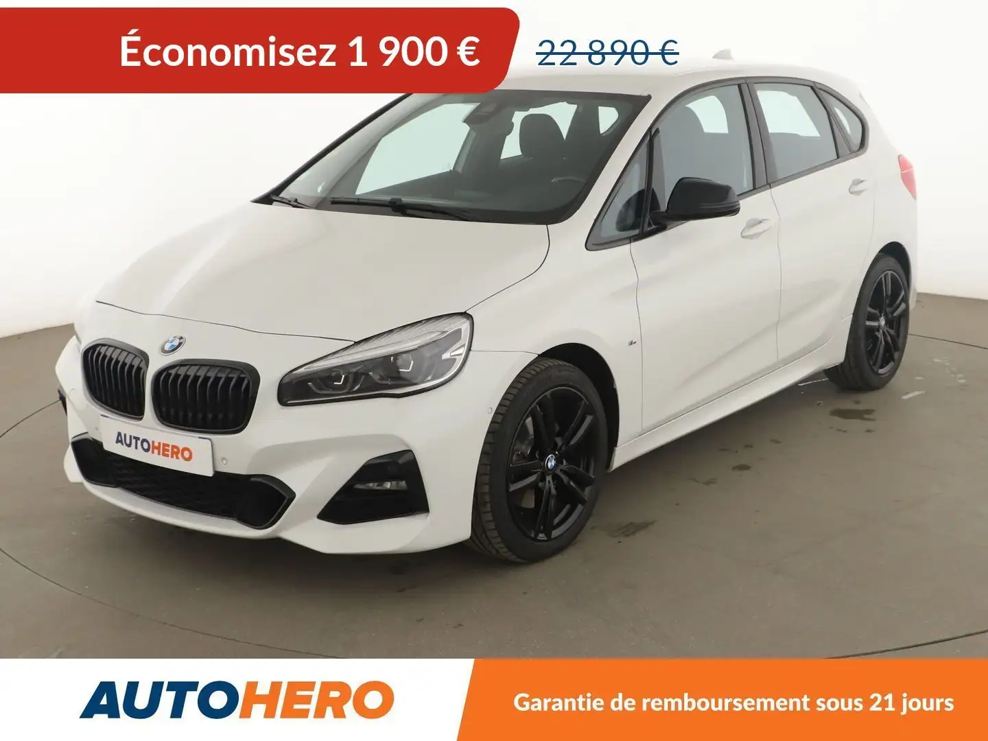BMW 218 Active Tourer 218dA M Sport Blanc - 1