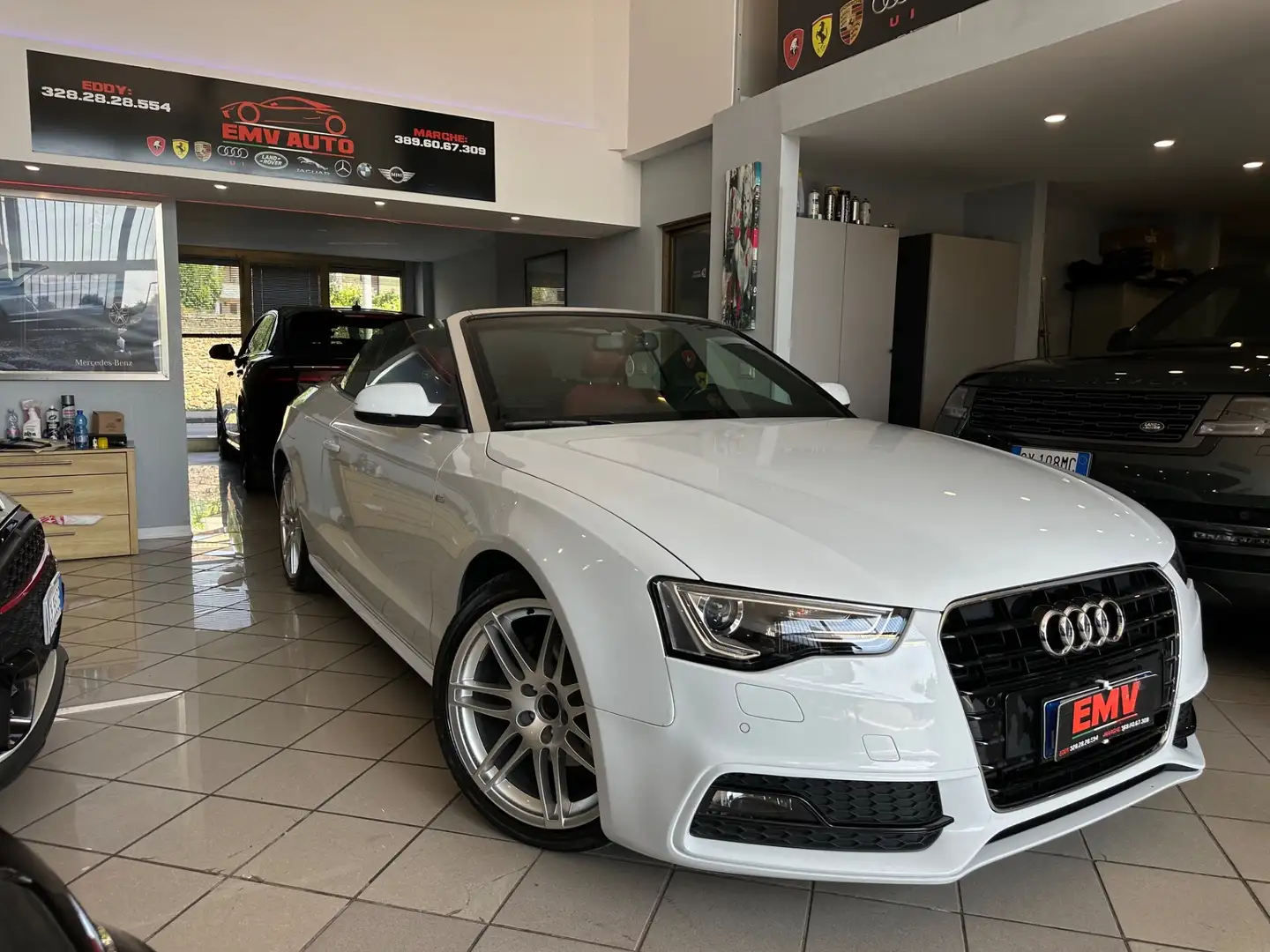 Audi A5 Cabrio2.0 TDI 177 CV Wit - 1