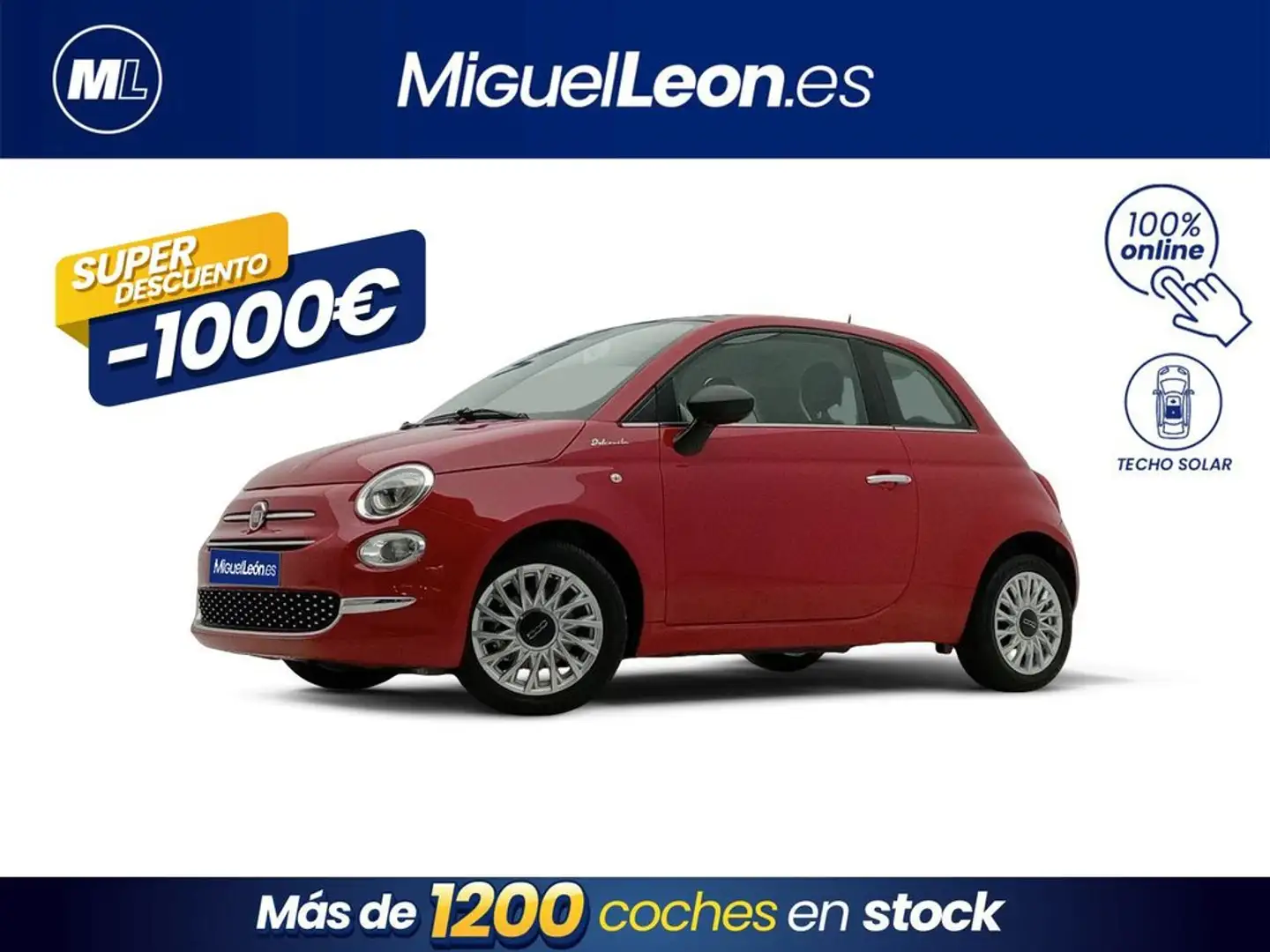 Fiat 500 Dolcevita 1.0 Hybrid 52KW (70 CV) Rojo - 1