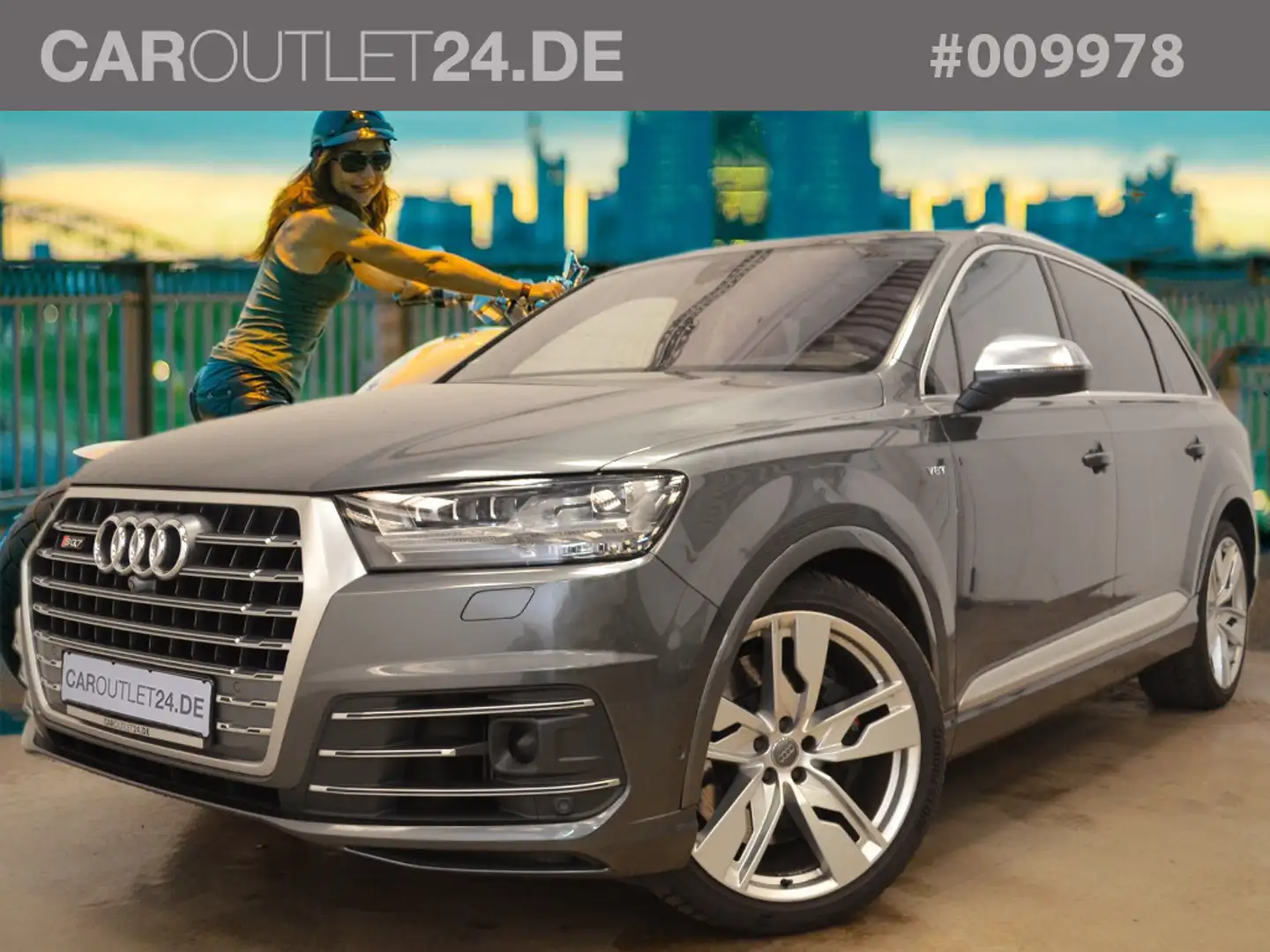 Audi SQ7 Exclusive *Virtual Matrix 21Z Pano Massage* Gris - 1