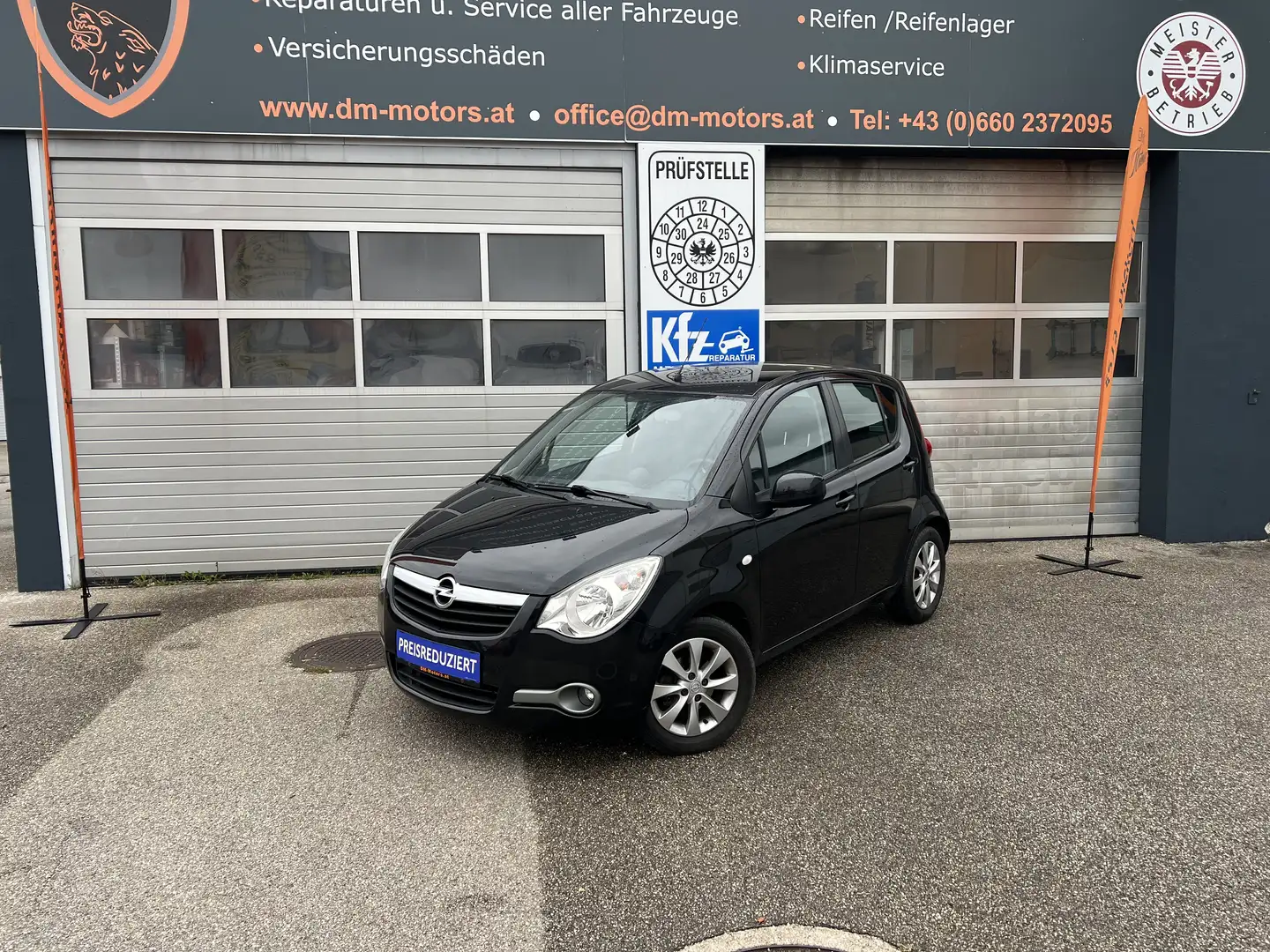Opel Agila **Pickerl 08/2026**wenig km**Multif.-Klima-ALU Schwarz - 1