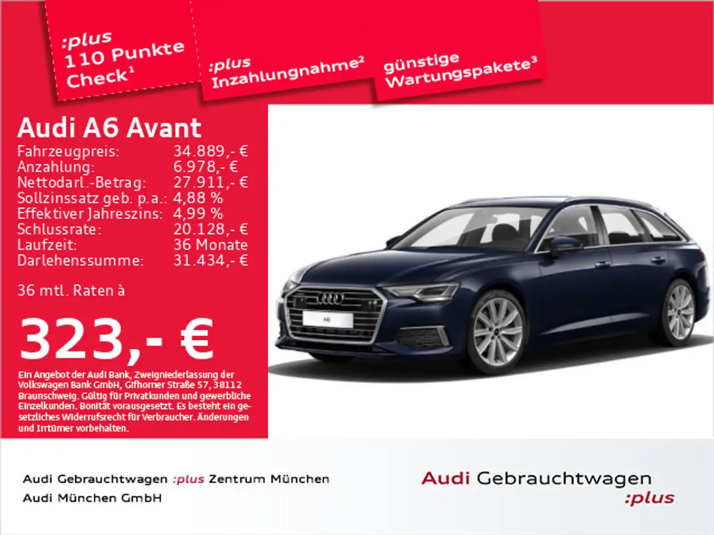 Audi A6 40 TDI qu. S tronic design Virtual+/Led Blau - 1