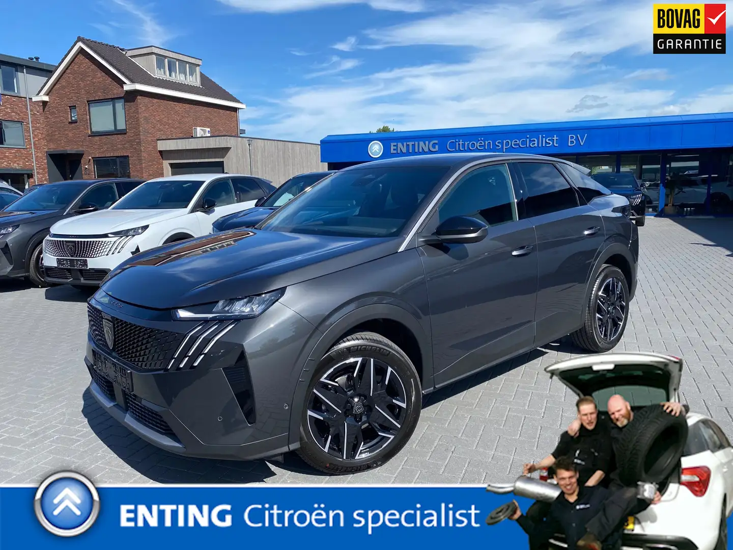 Peugeot 3008 1.2 Hybrid 145 ALLURE E-DSC-6 ADAPTIVE CRUISE AGR+ Grijs - 1
