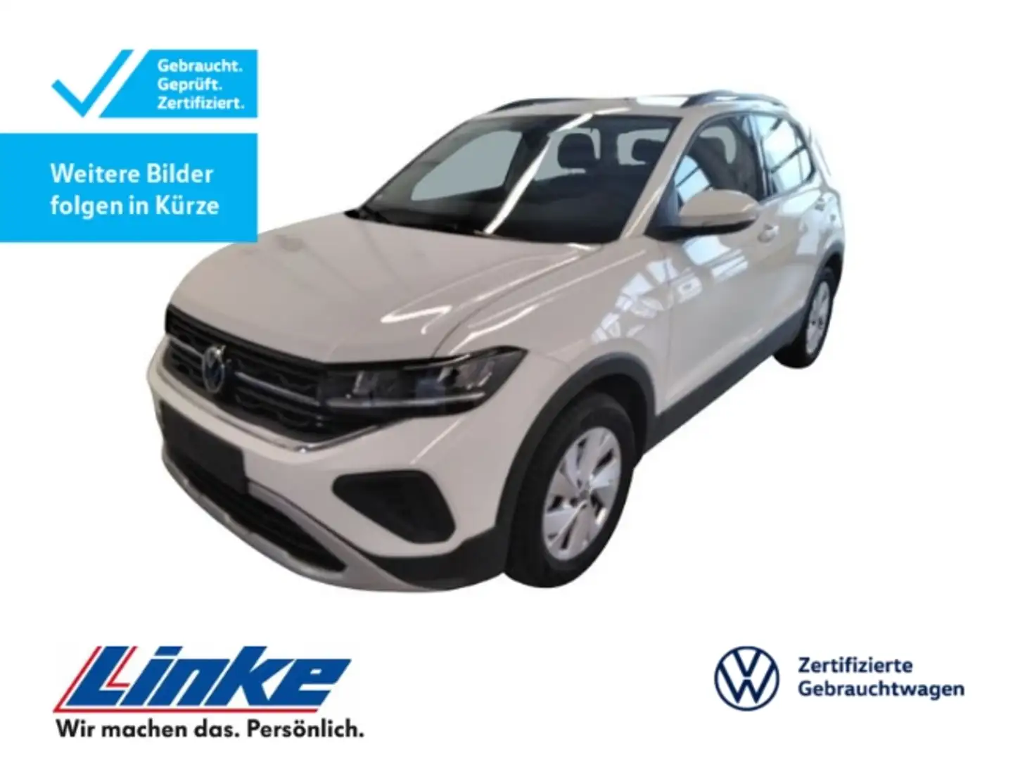 Volkswagen T-Cross 1.0 TSI Life Kamera/Navi/ACC/App-Connect Weiß - 1