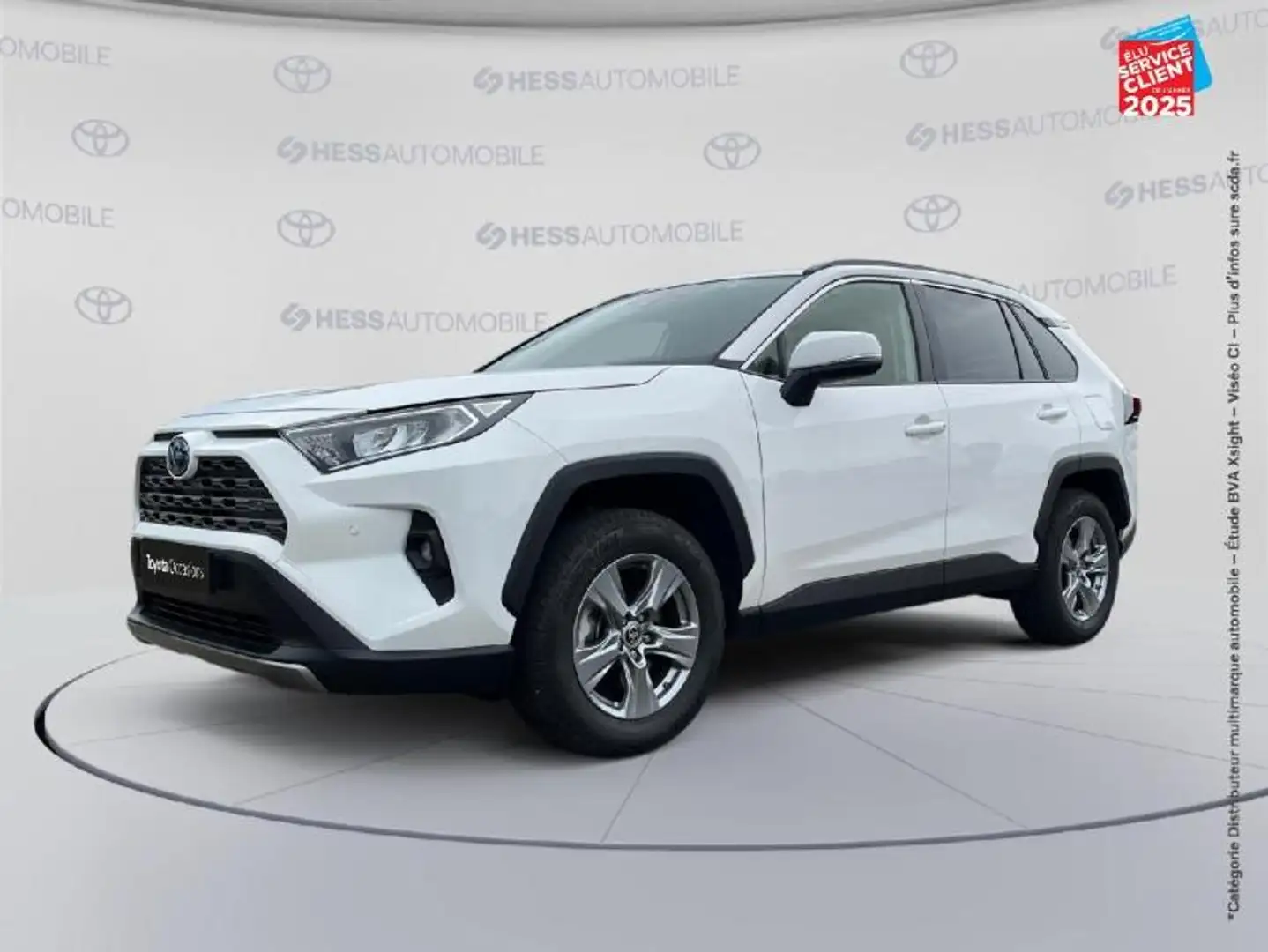 Toyota RAV 4 2.5 Hybride 218ch Dynamic 2WD MY24 GPS Camera Blanc - 1