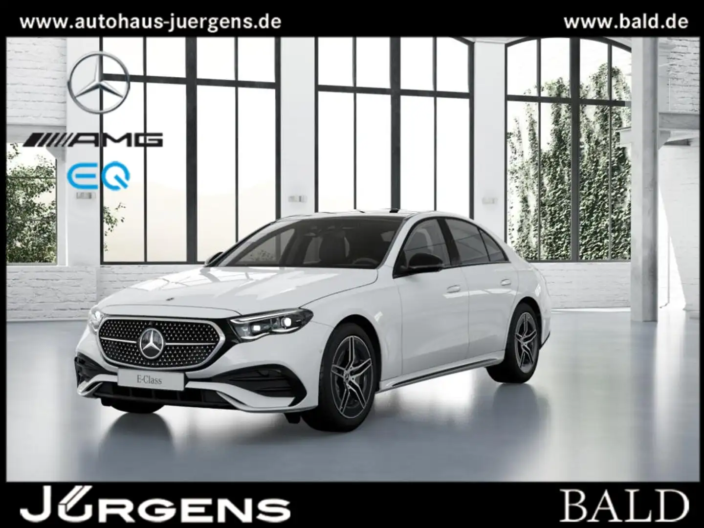 Mercedes-Benz E 220 d AMG-Sport/360/Pano/Burm/Night/Distr/19' Weiß - 1