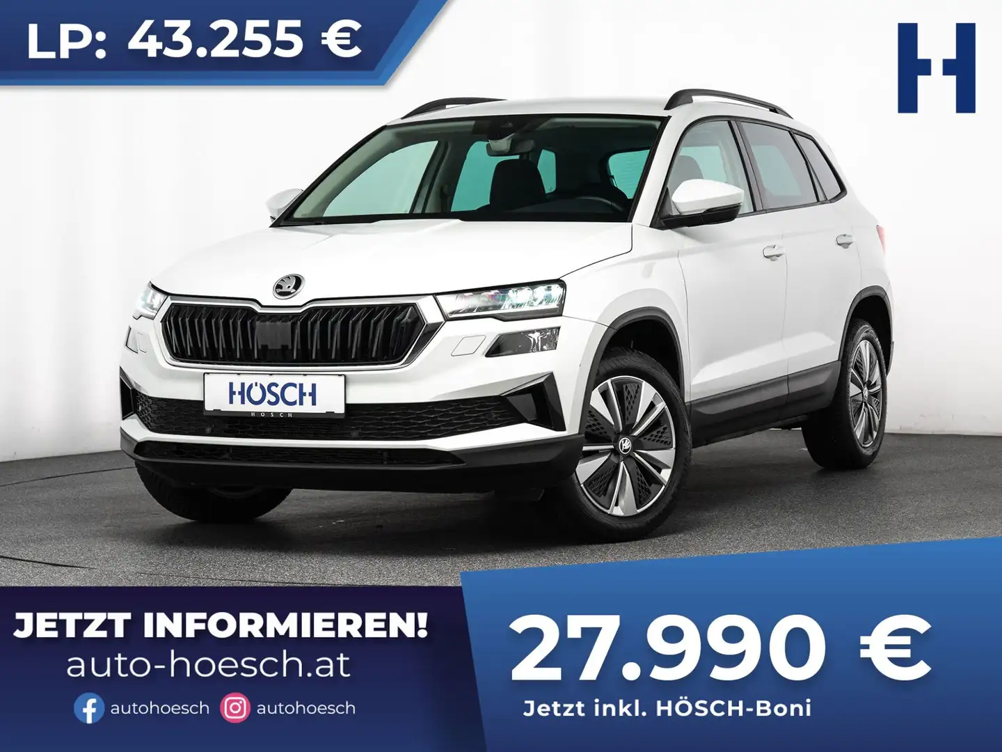 Skoda Karoq TDI Ambition Aut. WINTER TRAVEL AMUNDSEN ACC R-KA Weiß - 1