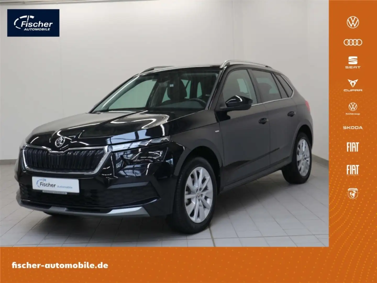Skoda Kamiq 1.0 TSI Tour 6-Gang LED/NAV/DC/RFK/PDC/SH Schwarz - 1