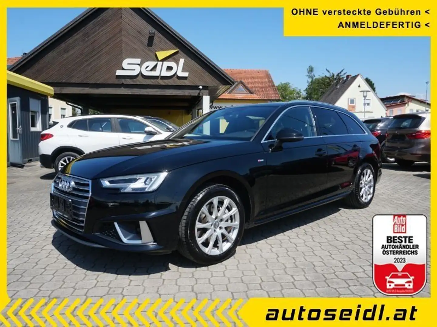 Audi A4 Avant 2,0 TDI quattro S-tronic *S-LINE+LED+LEDER* Černá - 1