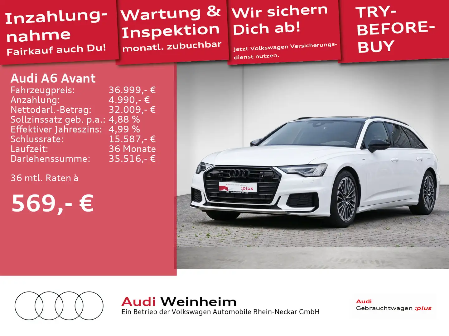 Audi A6 55 TFSI e sport quattro Pano Black-Pake Wit - 1