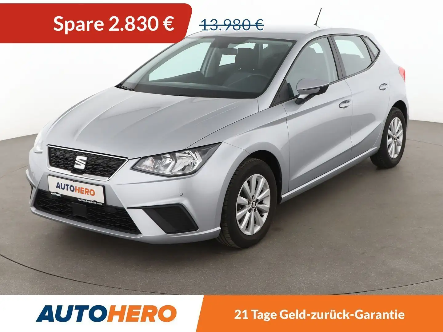 SEAT Ibiza 1.0 TSI Style *TEMPO*PDC*SHZ*ALU*KLIMA* Argento - 1