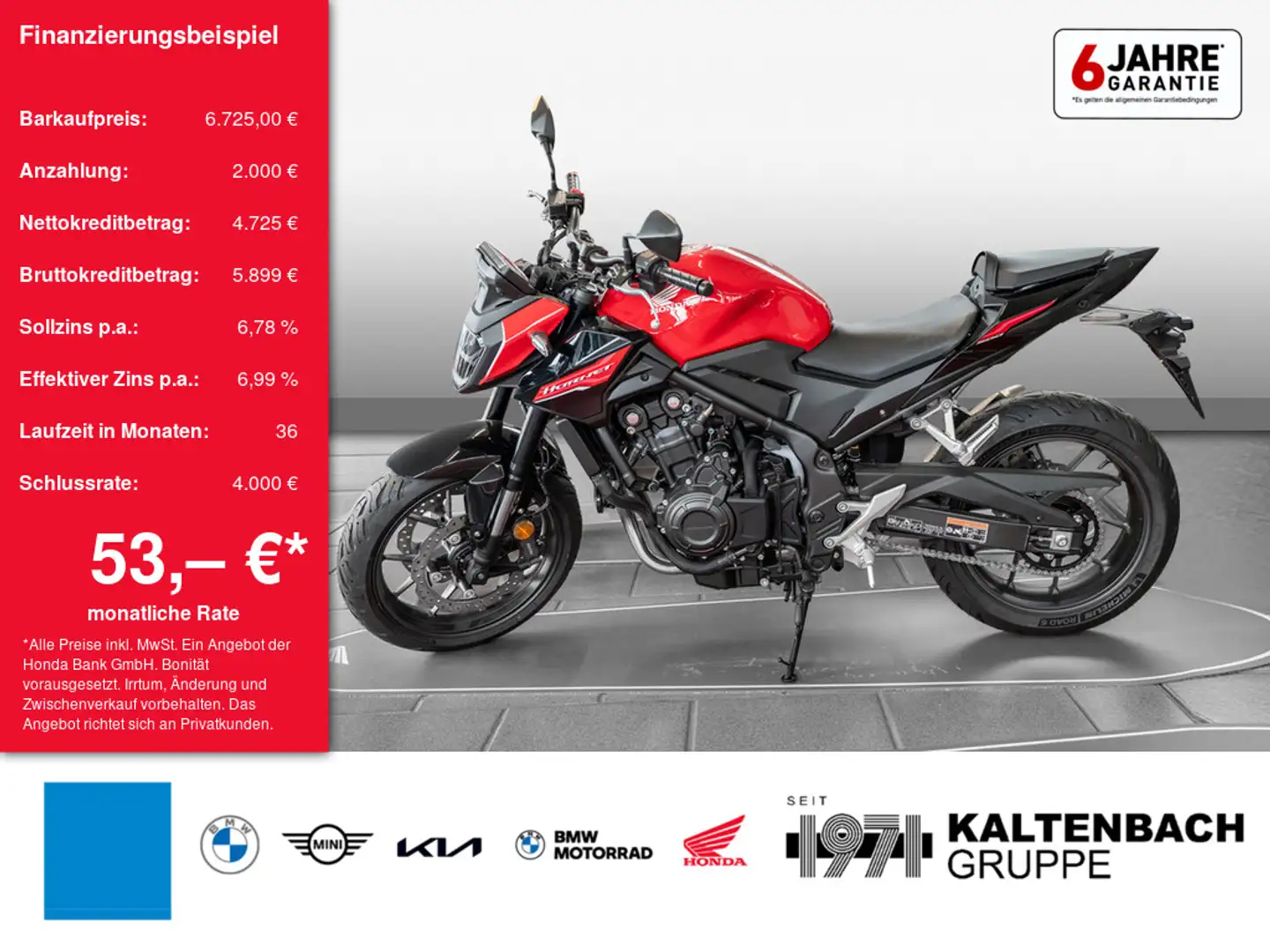 Honda CB 500 Hornet CB 500 Hornet Czerwony - 1