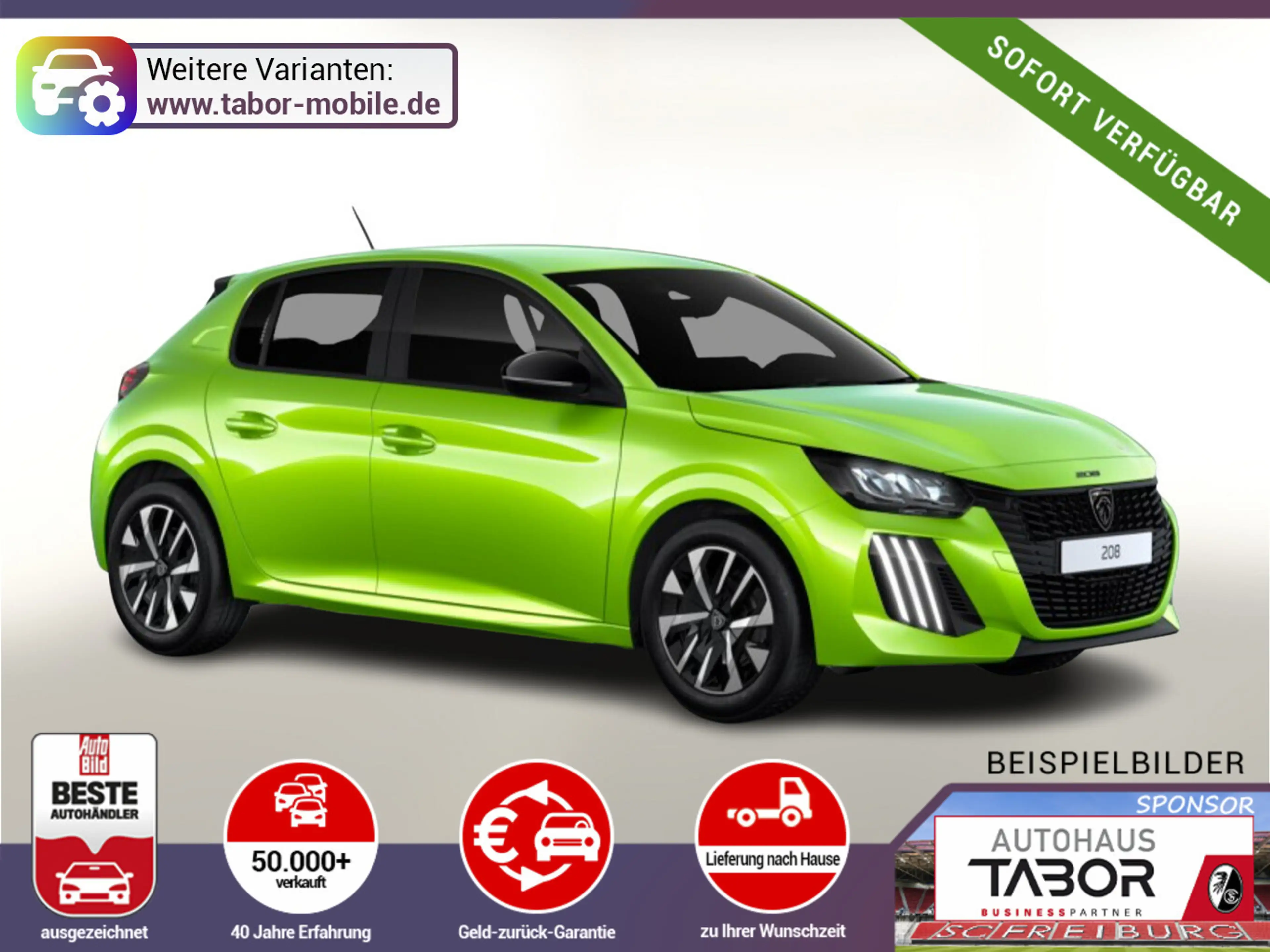 Peugeot 208 Style SHZ LED PDC Temp CarP/AndroidA UVP-36%*