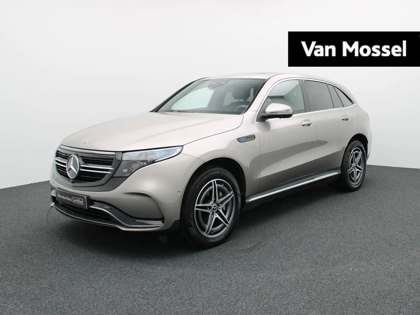 Mercedes-Benz EQC 400 AMG Line + OPEN DAK + HEAD UP + BURMESTER + 360 CA Argent - 1