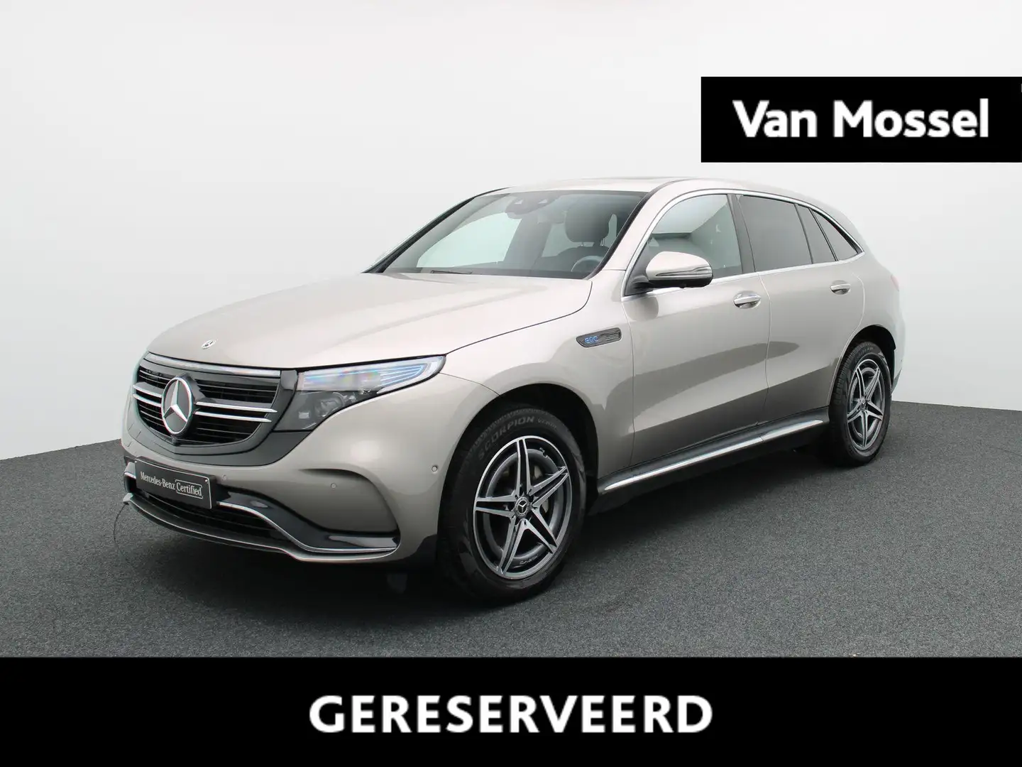 Mercedes-Benz EQC 400 AMG Line + OPEN DAK + HEAD UP + BURMESTER + 360 CA Zilver - 1