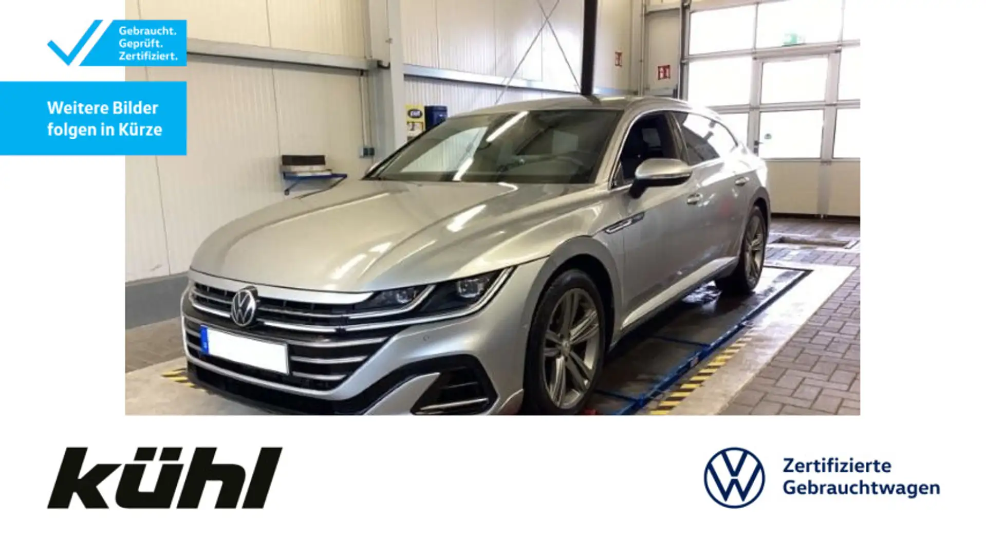 Volkswagen Arteon 2.0 TDI DSG R-Line LED/APP Silber - 1