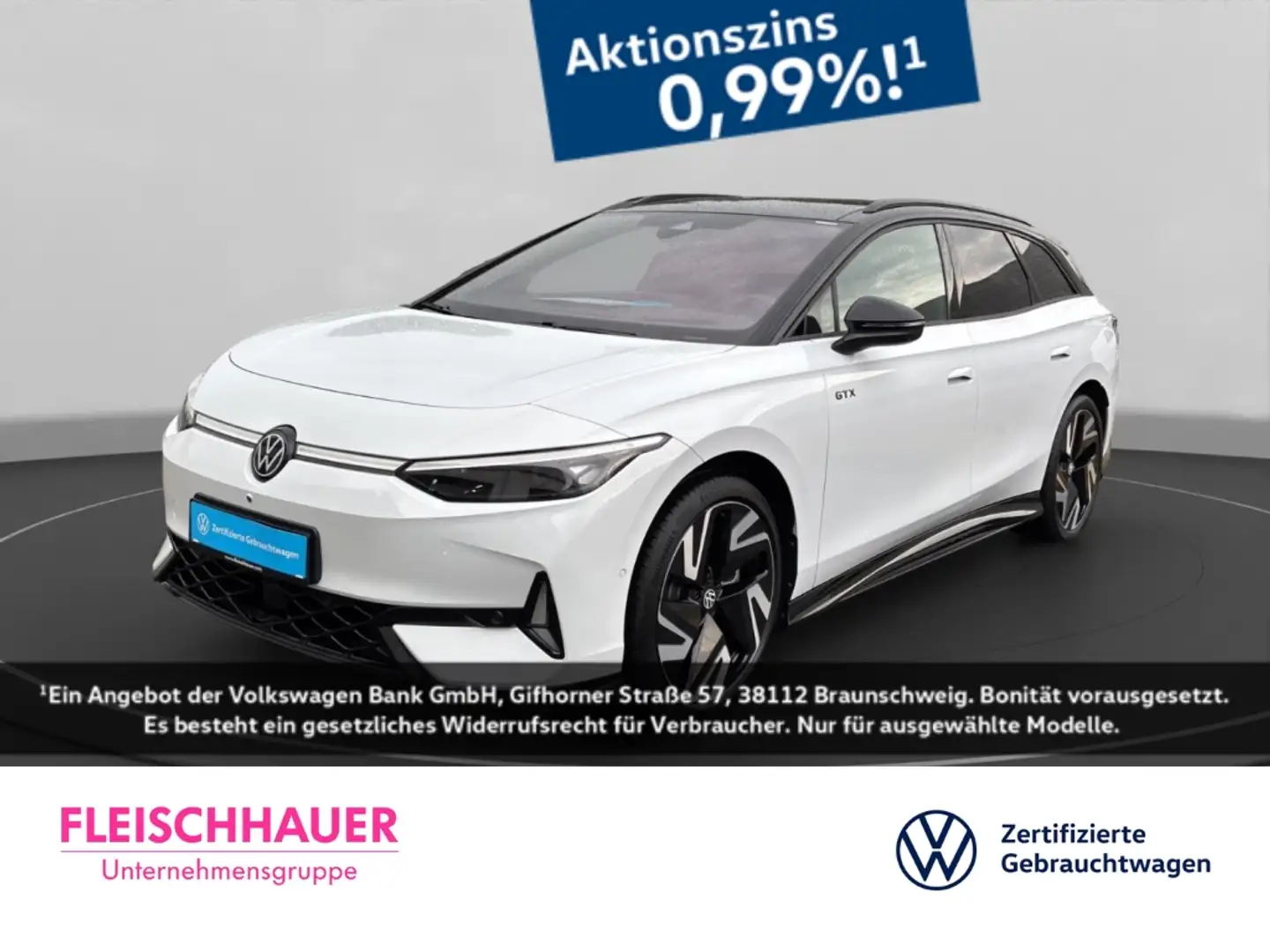 Volkswagen ID.7 Tourer GTX 250+MASSAGESITZE+SHZ+AHK Weiß - 1