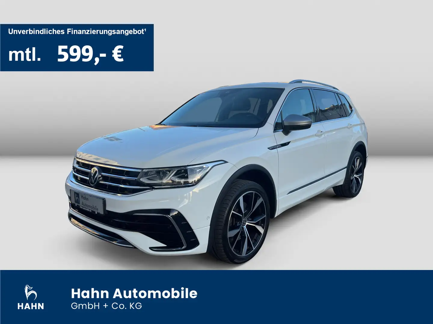 Volkswagen Tiguan Allspace 2.0TDI DSG 4Mo R-Line AHK DCC 7- Weiß - 1