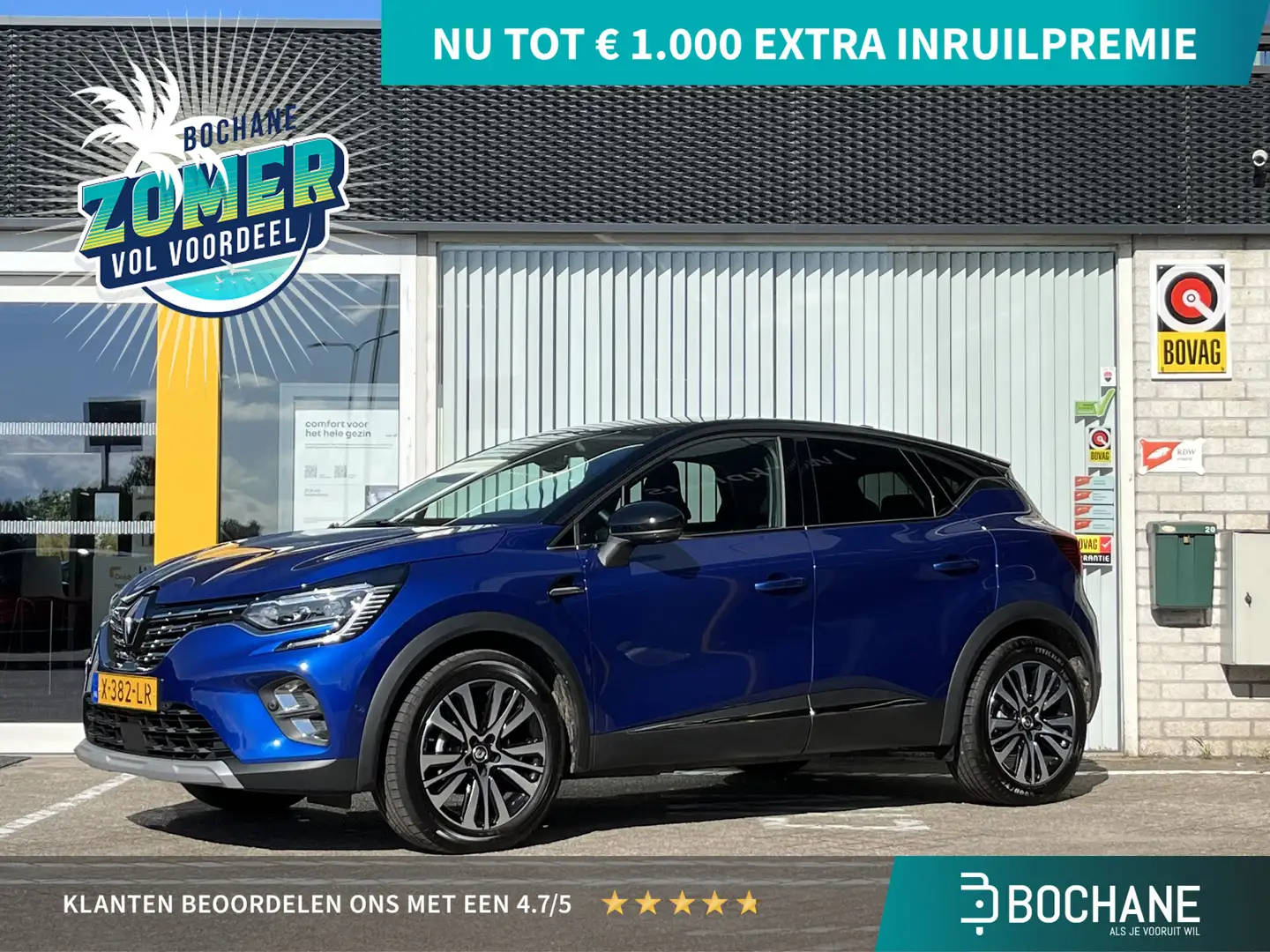 Renault Captur 1.3 Mild Hybrid 160 EDC Iconic | Bose audio | Crui Blauw - 1