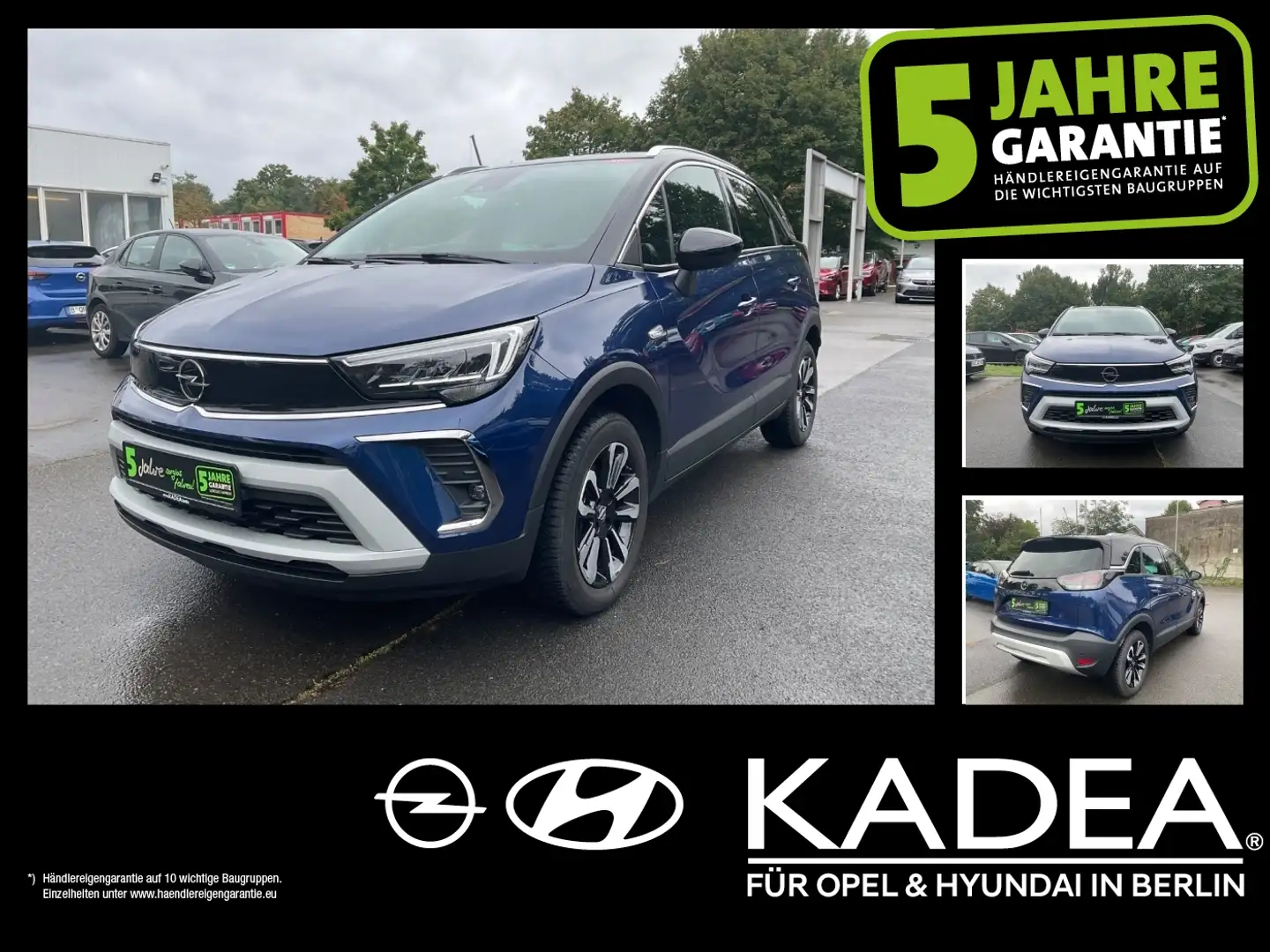 Opel Crossland 1.2 Turbo Elegance LED+SHZ+2xKlima+LM Blau - 1