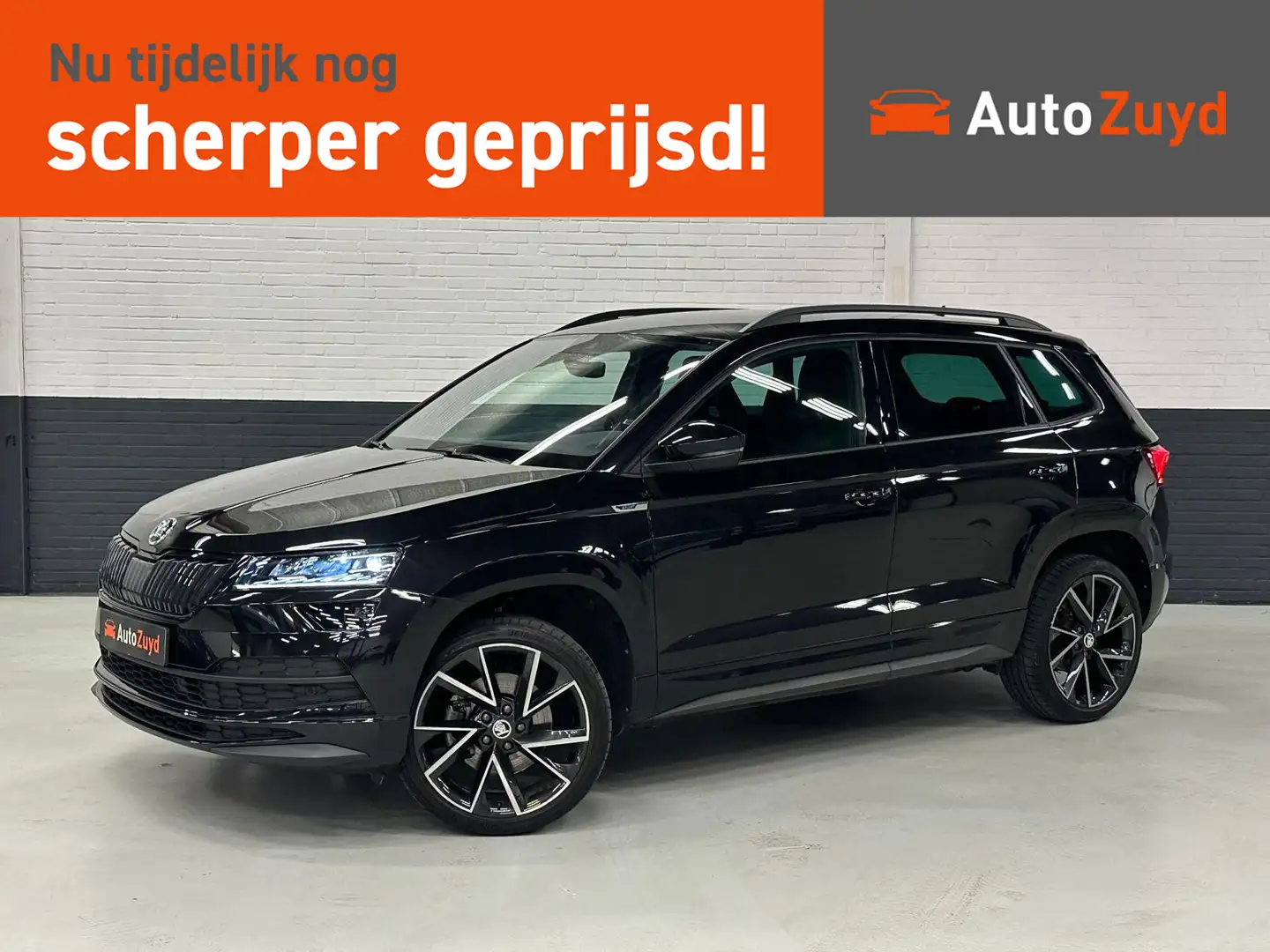Skoda Karoq 1.5 TSI ACT Sportline Business DSG / Virtual / Car Zwart - 1