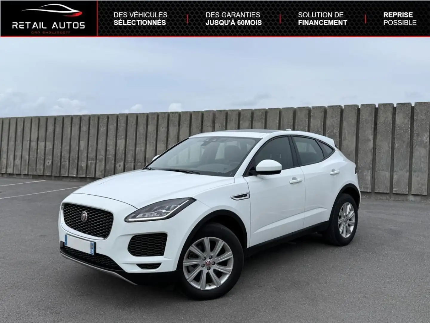 Jaguar E-Pace E.PACE 2.0D 180ch S AWD BVA9 Blanc - 1