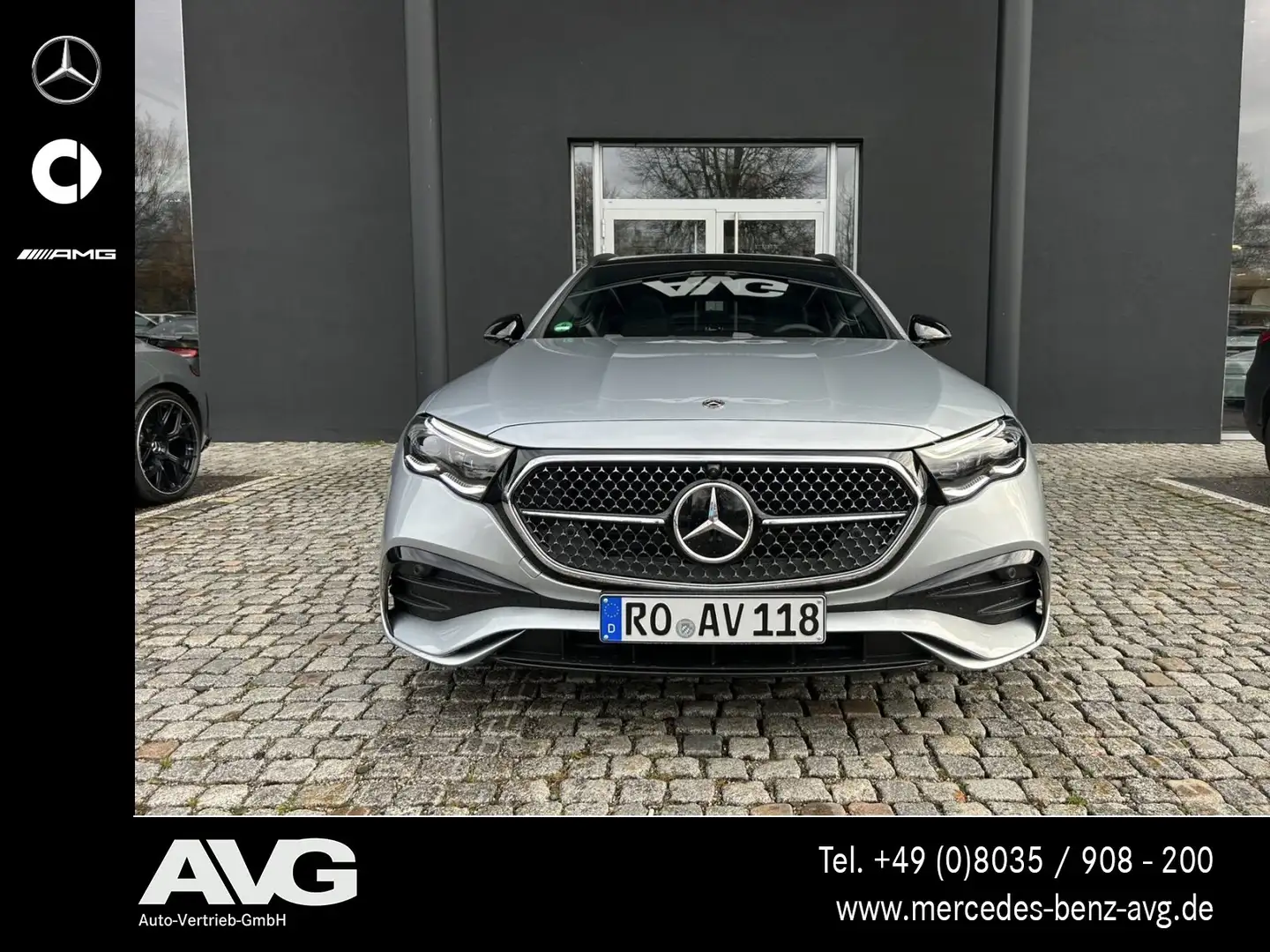 Mercedes-Benz E 220 E 220 d 4M T AMG Edition Pano DIGITAL Night 360° Silber - 2
