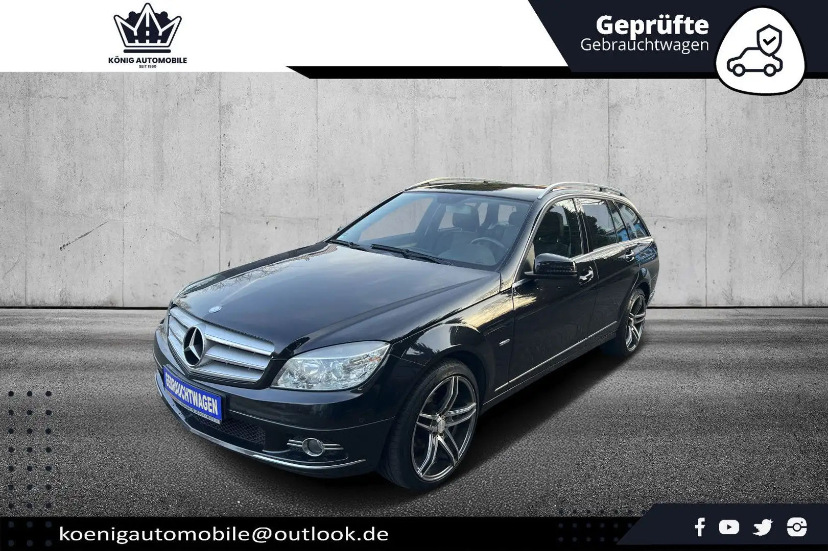 Mercedes-Benz C 180 T CGI BE Aut. Avantgarde/ NAVI / PDC / 18' Schwarz - 2