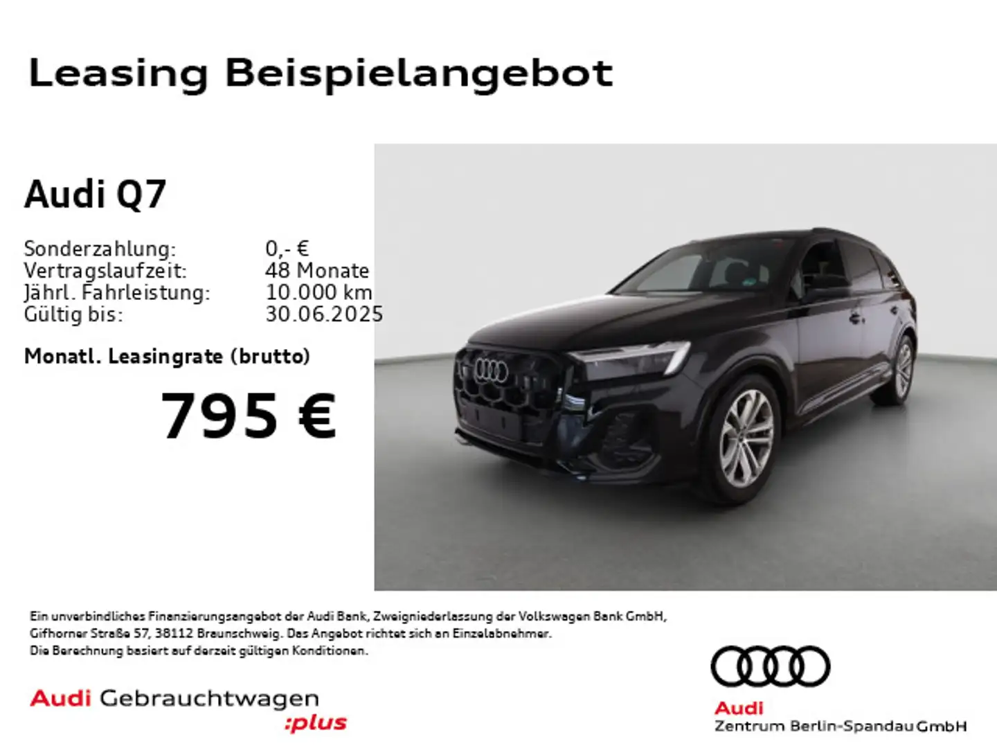 Audi Q7 45 TDI qu.S line *PANO*HuD*AHK*MATRIX*7.Sitz* Schwarz - 1