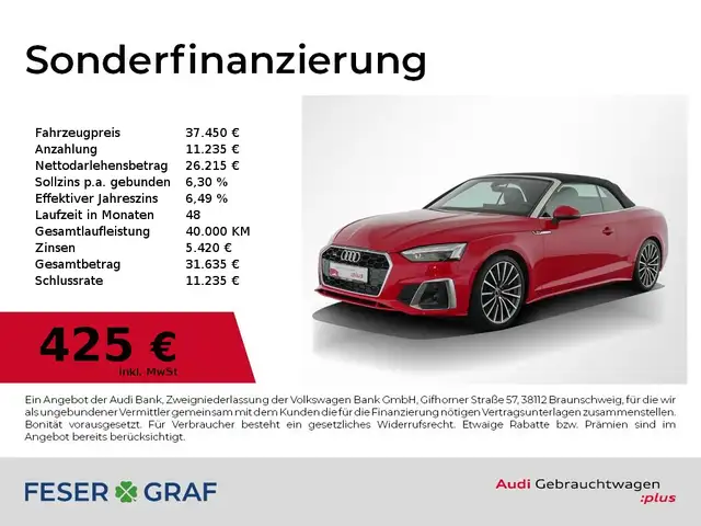 2022 Audi A5 in Red for sale