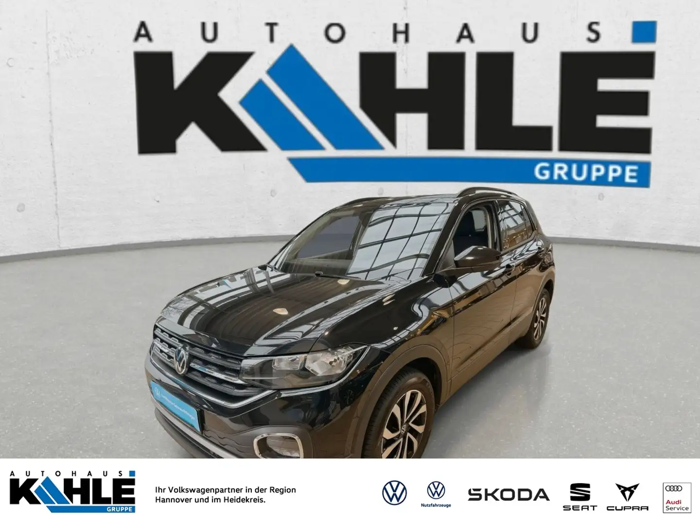 Volkswagen T-Cross 1.0 TSI Active Klima Navi Einparkhilfe Schwarz - 1