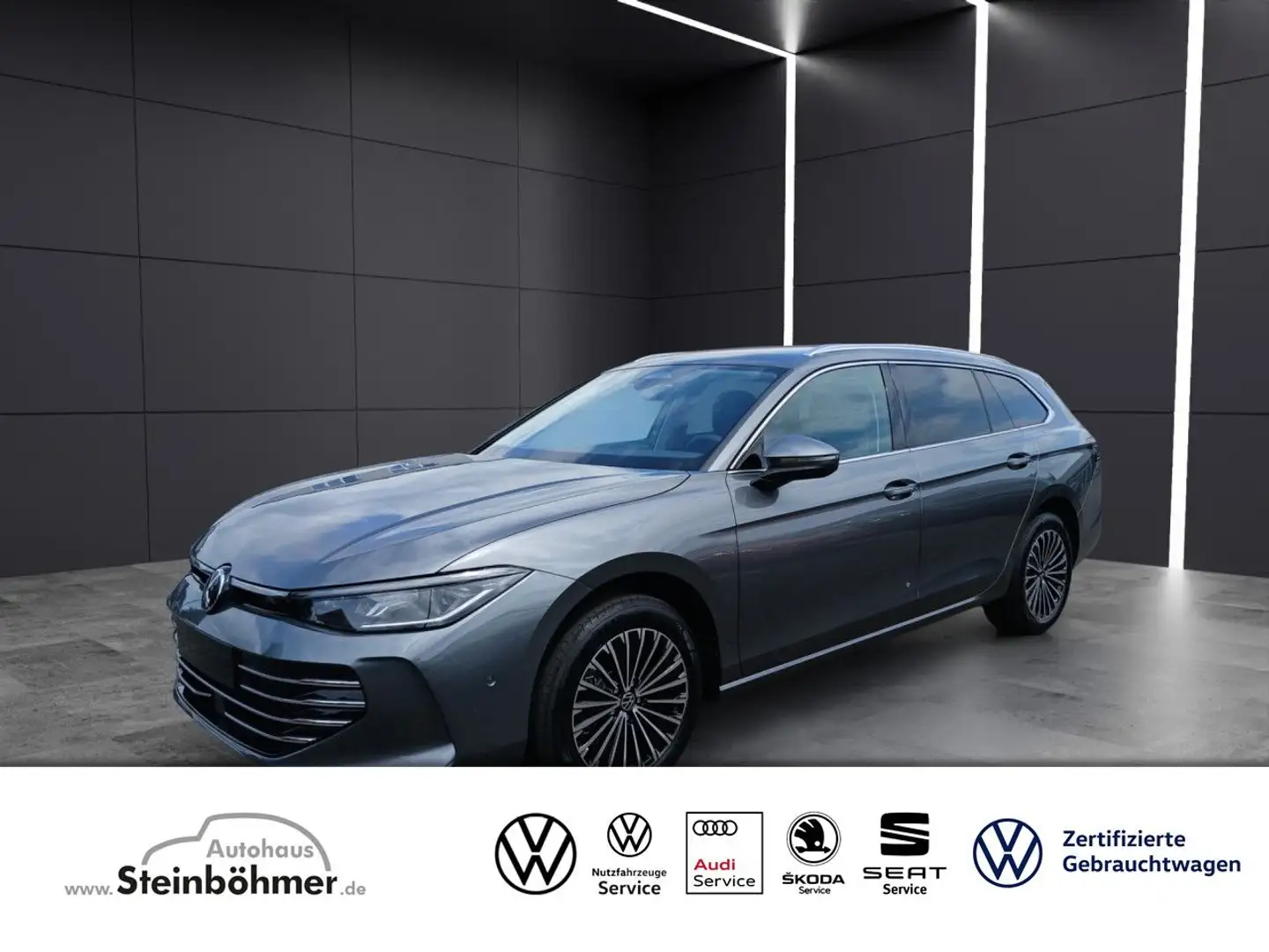 Volkswagen Passat Elegance 2.0 TDI DSG AHK EasyOpen Bluetooth Gris - 1