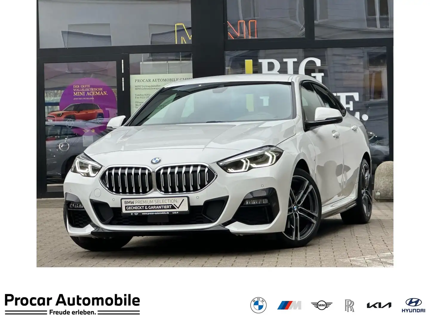 BMW 218 i Gran Coupé M Sport LED Navi Aut. PA RFK Weiß - 1