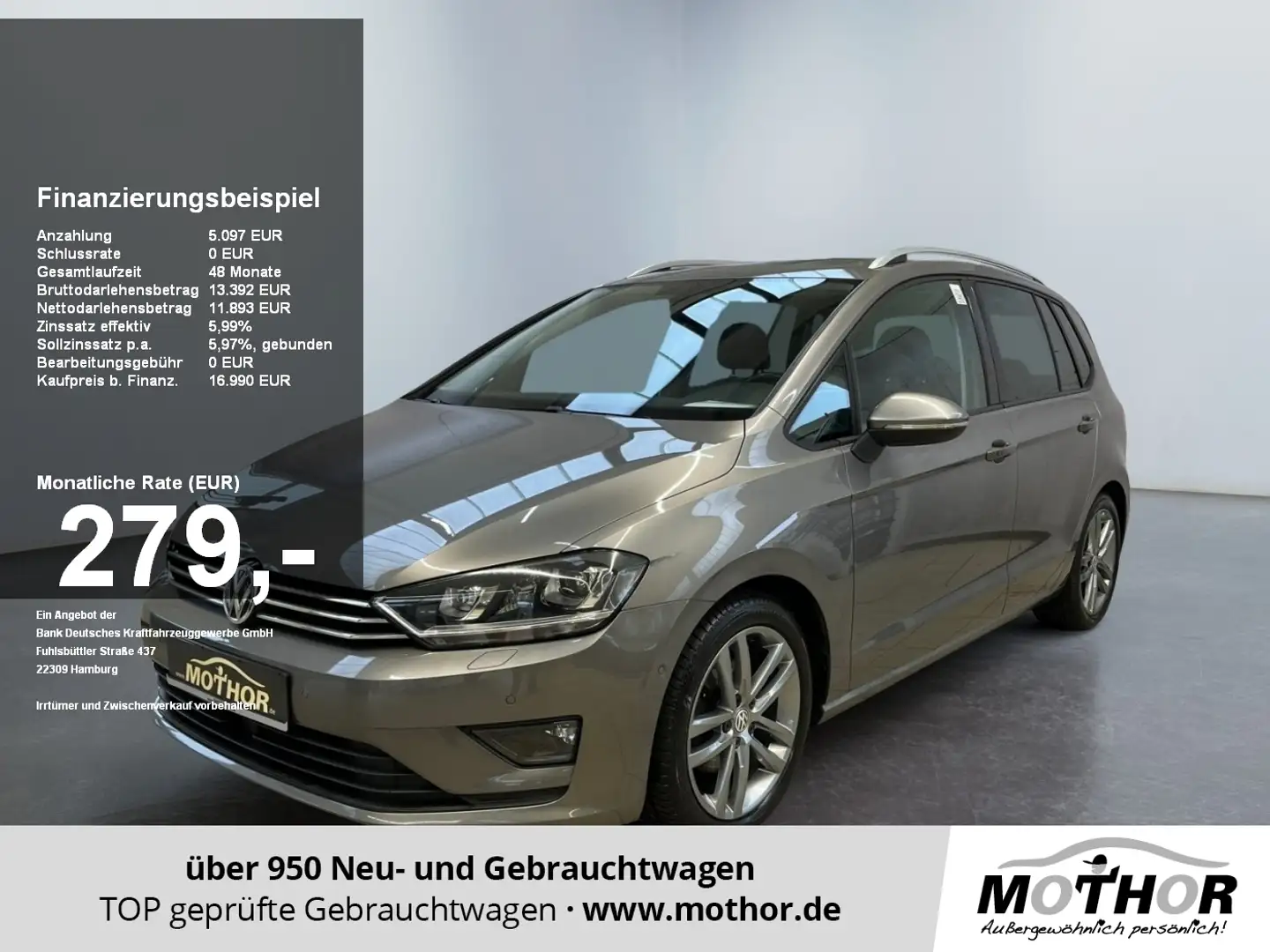 Volkswagen Golf Sportsvan VII Comfortline 1.4 TSI DSG ACC LM Gris - 1